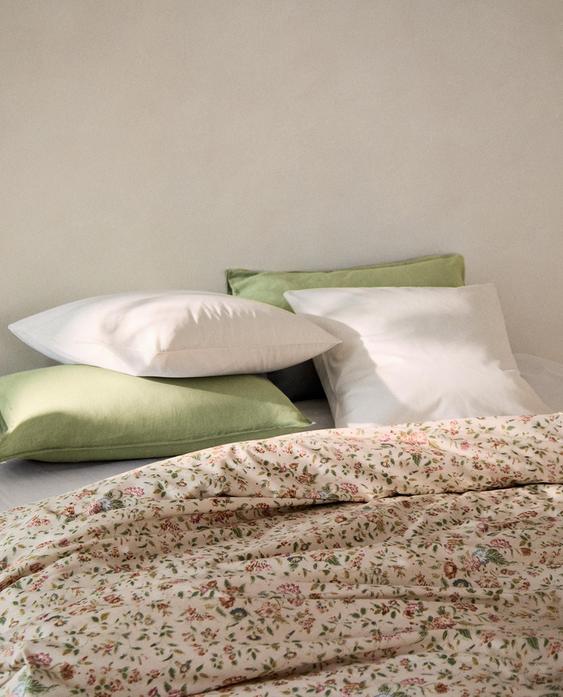 FLORAL SATEEN DUVET COVER (300 THREAD COUNT)