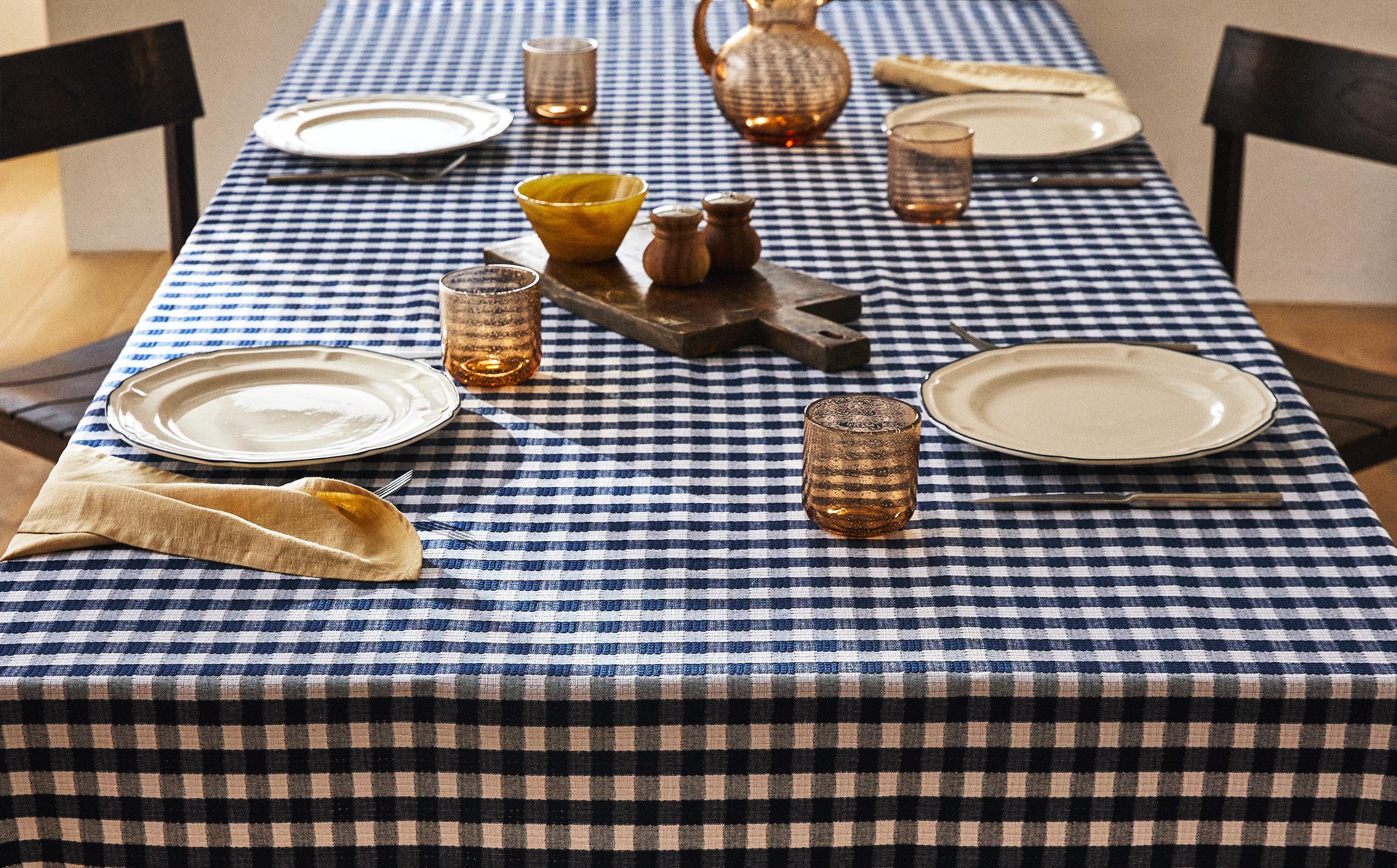 新品★ZARA 　布テーブルクロス　ナプキン8枚　セット　ザラホーム ラスティックリネン テーブルクロス | Zara Home 日本/Japan