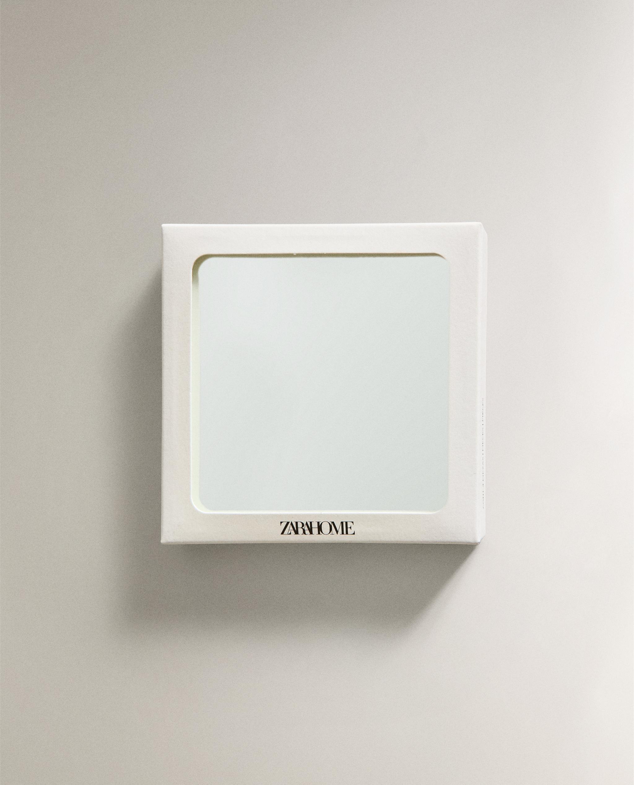 Specchio quadrato Bronzo con cornice in vetro PALACE 100x100 cm