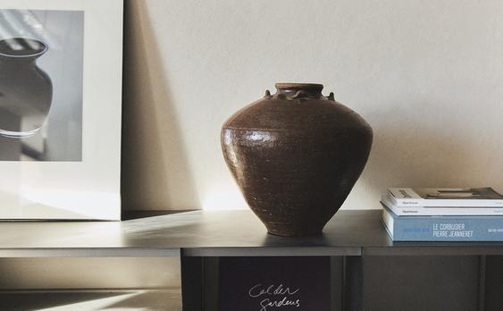 TERRACOTTA CERAMIC VASE