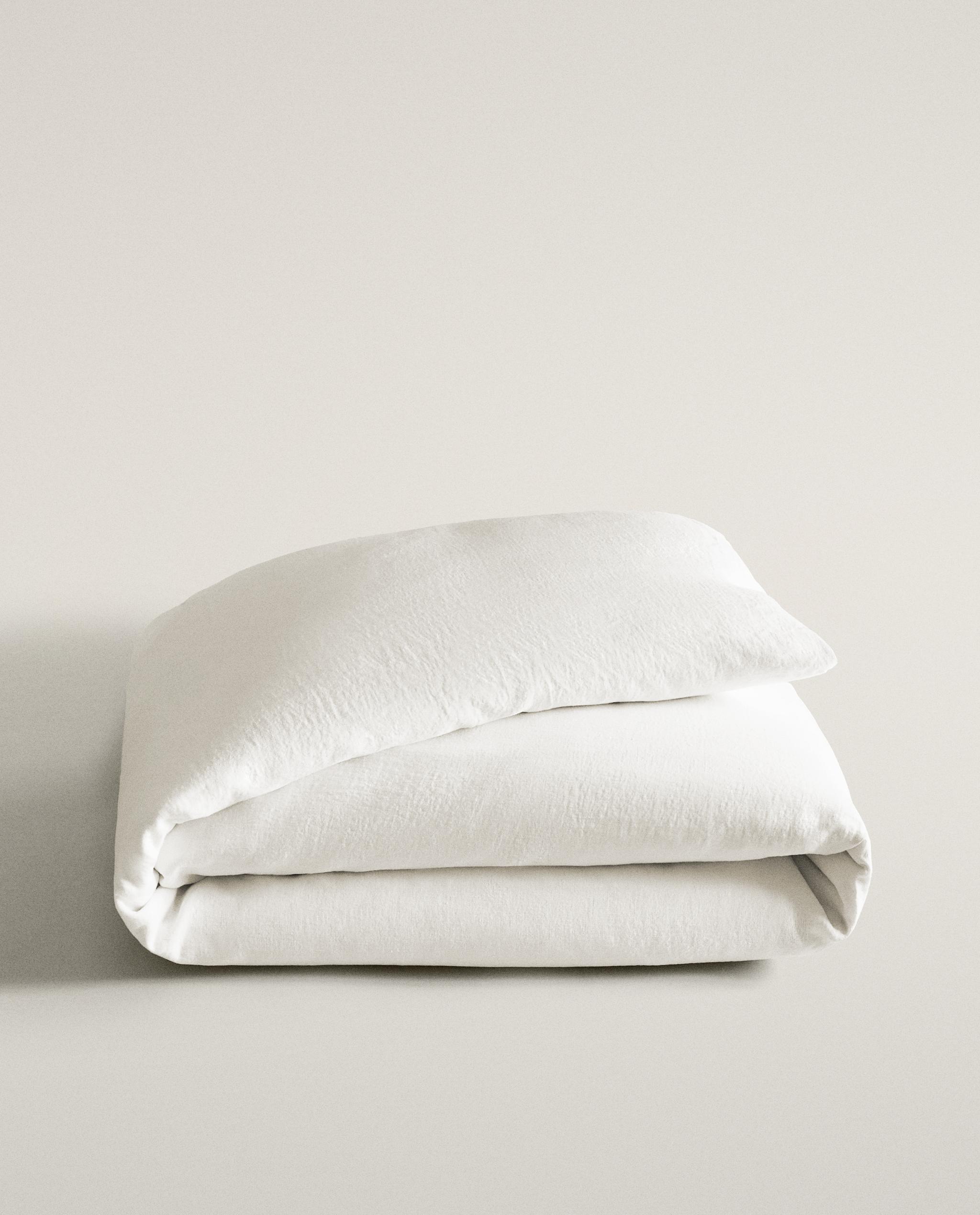 WASHED LINEN DUVET COVER AND PILLOWCASE product thumbnail 10