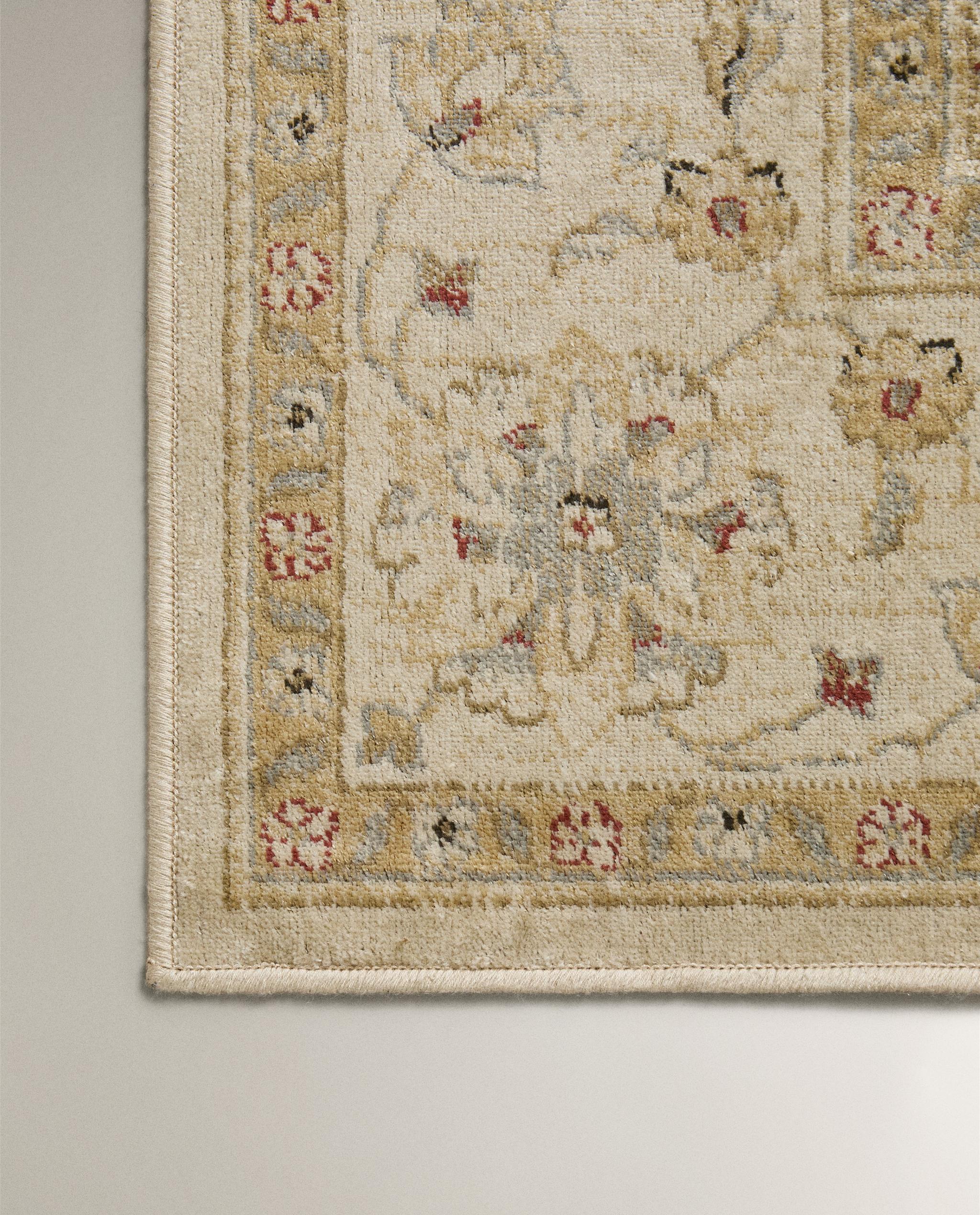 ヴィンテージ 花柄 ラグ | Zara Home 日本/Japan