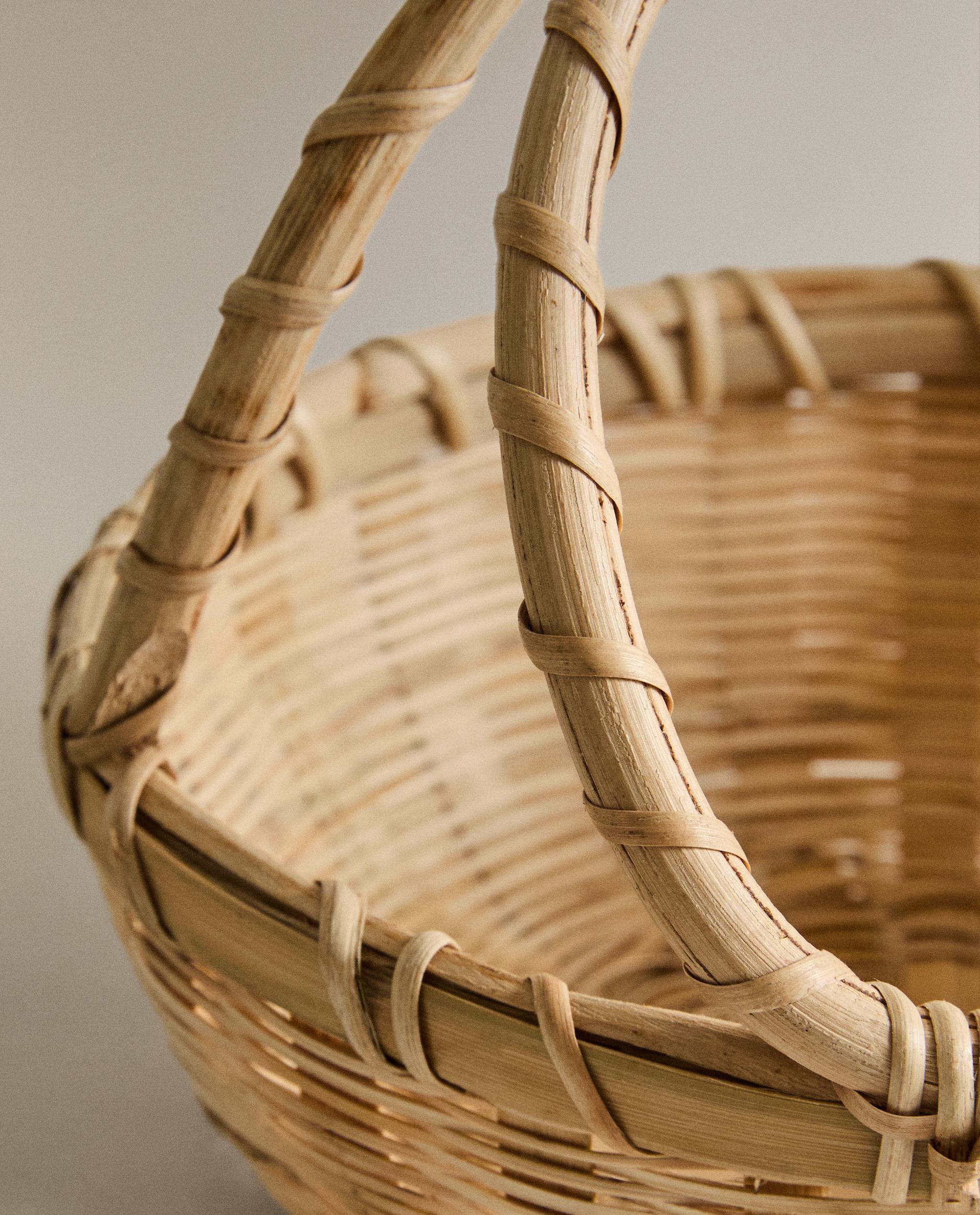 DOUBLE HANDLE BAMBOO BASKET product thumbnail 2