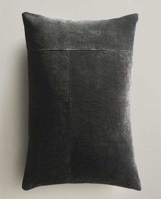 WASHED VELVET CUSHION COVER WASHED VELVET CUSHION COVER
