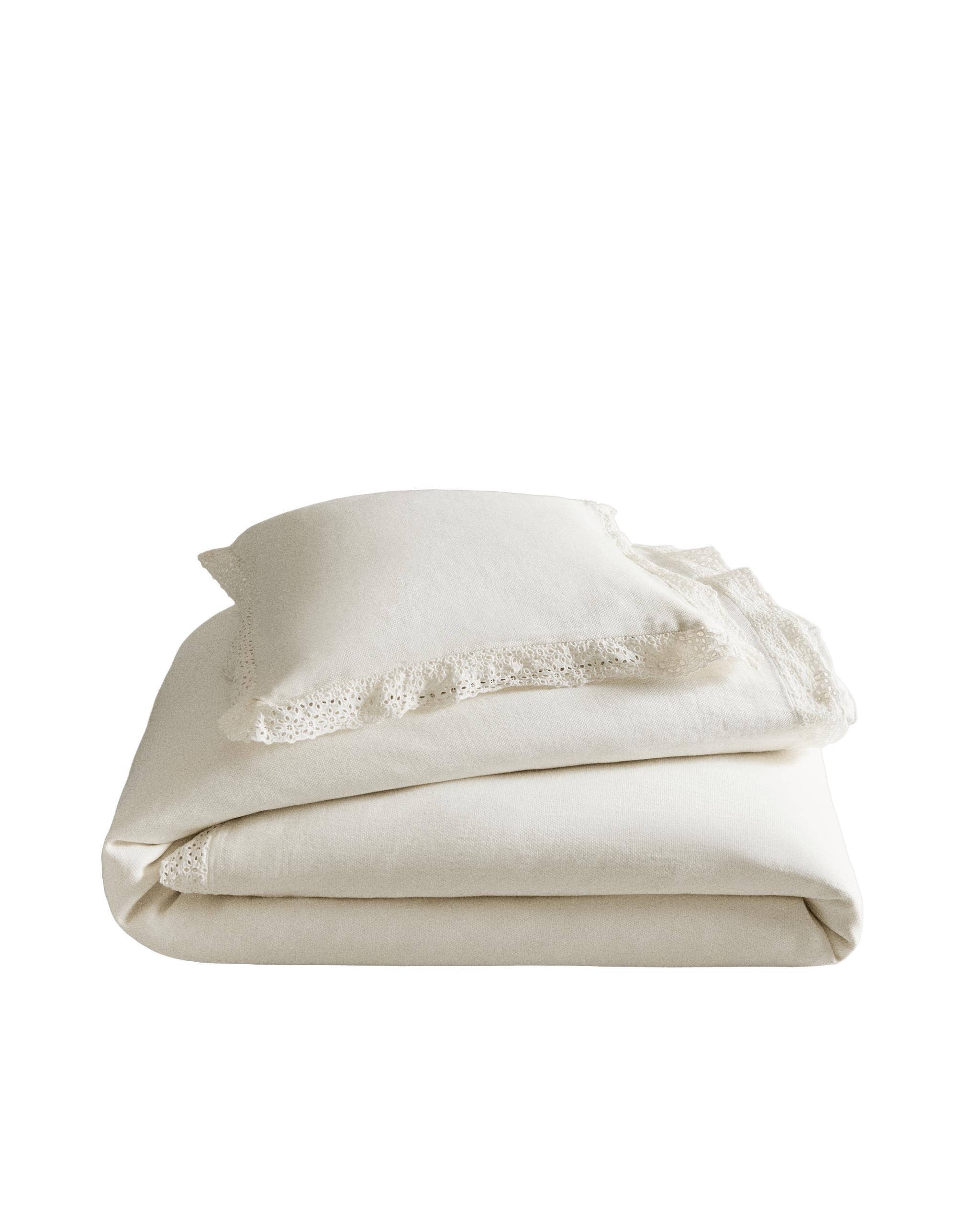＜未使用＞Zara  ベッドカバー エンブロイダリー フリル コットン ベッドカバー | Zara Home 日本/Japan