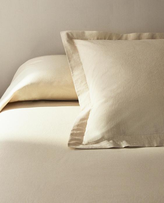 STRIPED SEERSUCKER COTTON DUVET COVER