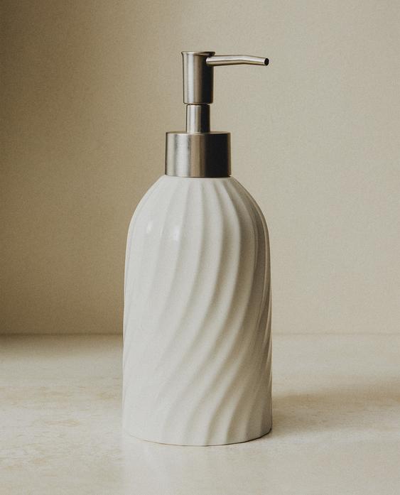 RAISED CERAMIC SOAP DISPENSER