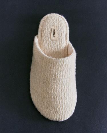 WOOL MULE SLIPPERS