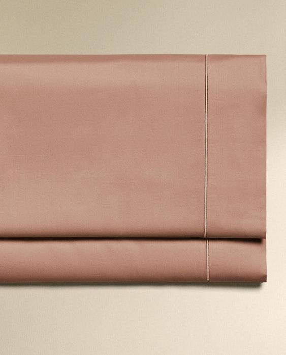 SATEEN FLAT SHEET WITH TRIM (300 THREAD COUNT)