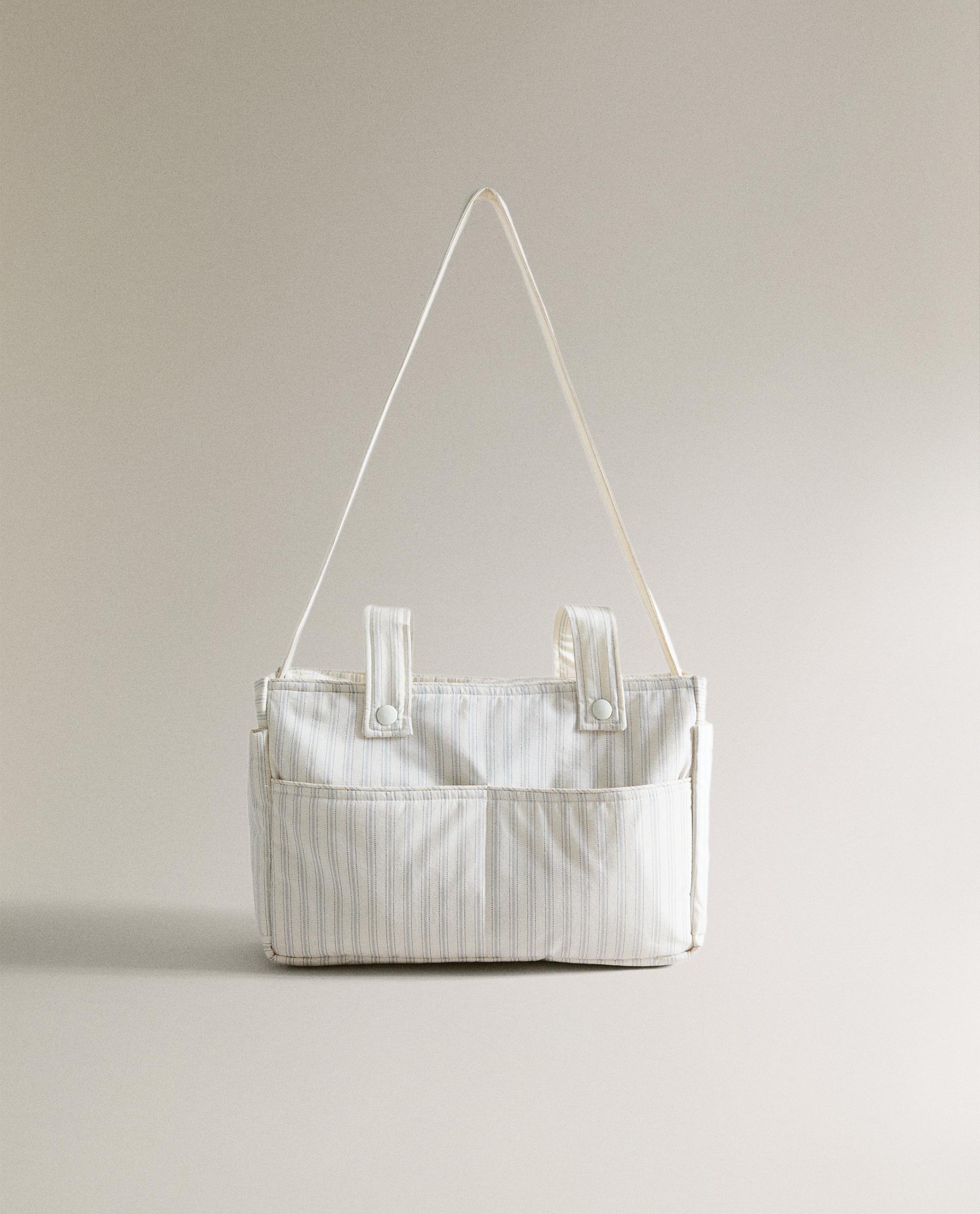 STRIPED MATERNITY PUSHCHAIR BAG Zara Home United Kingdom