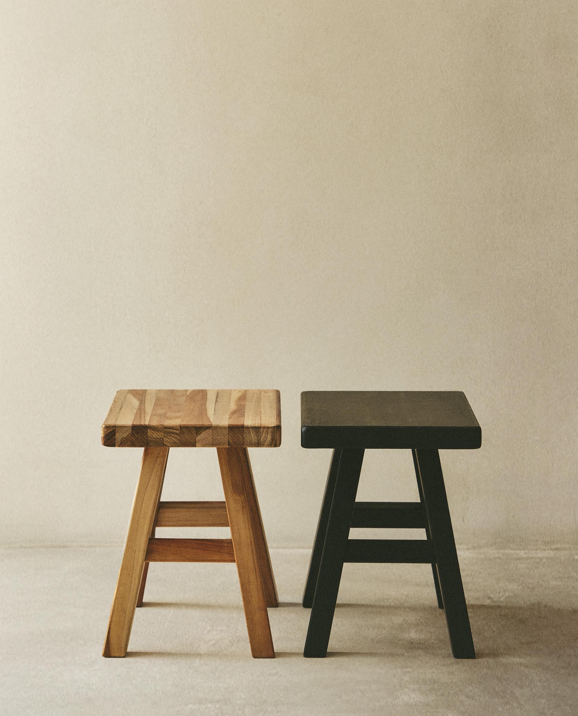 ウッド製小型スツール | Zara Home 日本/Japan