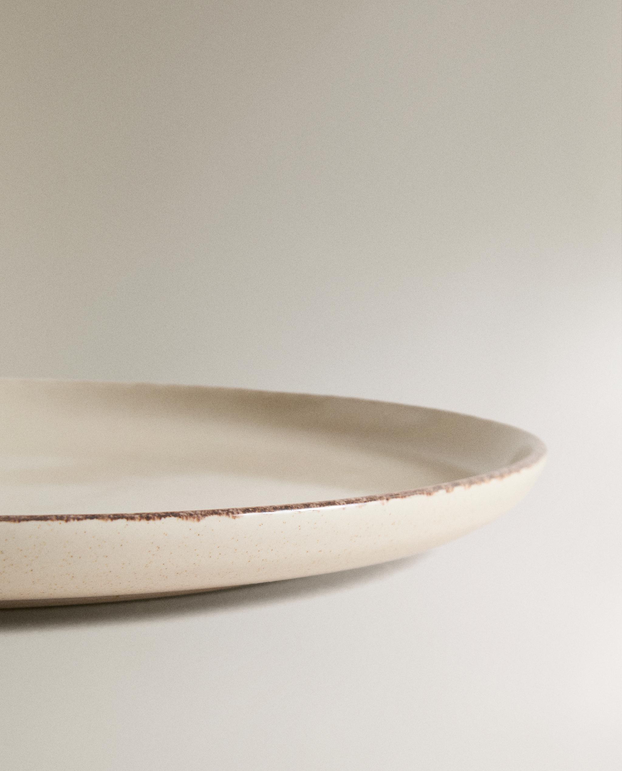 ANTIQUE FINISH STONEWARE DINNER SET WITH RIM product thumbnail 5
