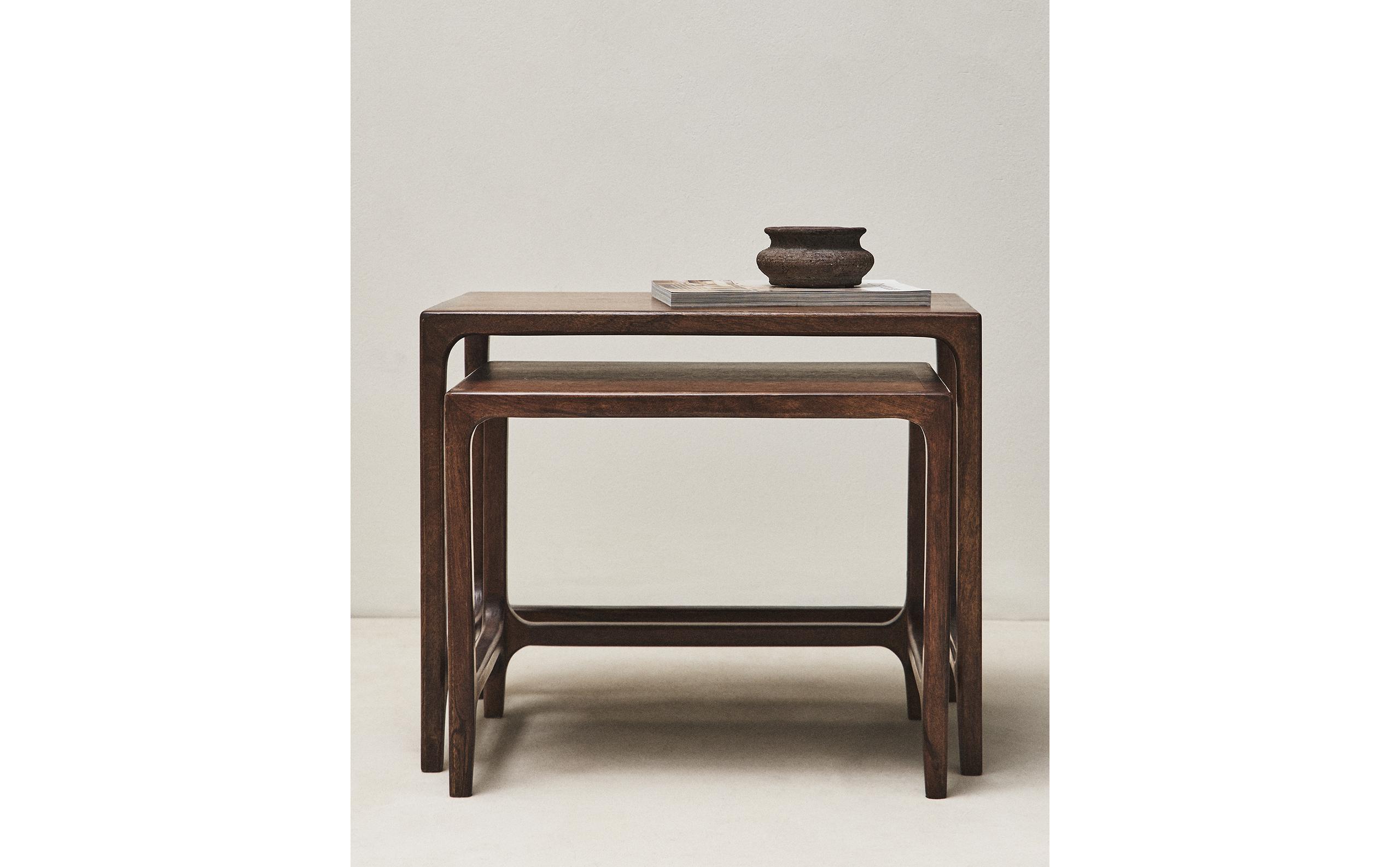 ウッド ネスト サイドテーブル (2個セット) | Zara Home 日本/Japan