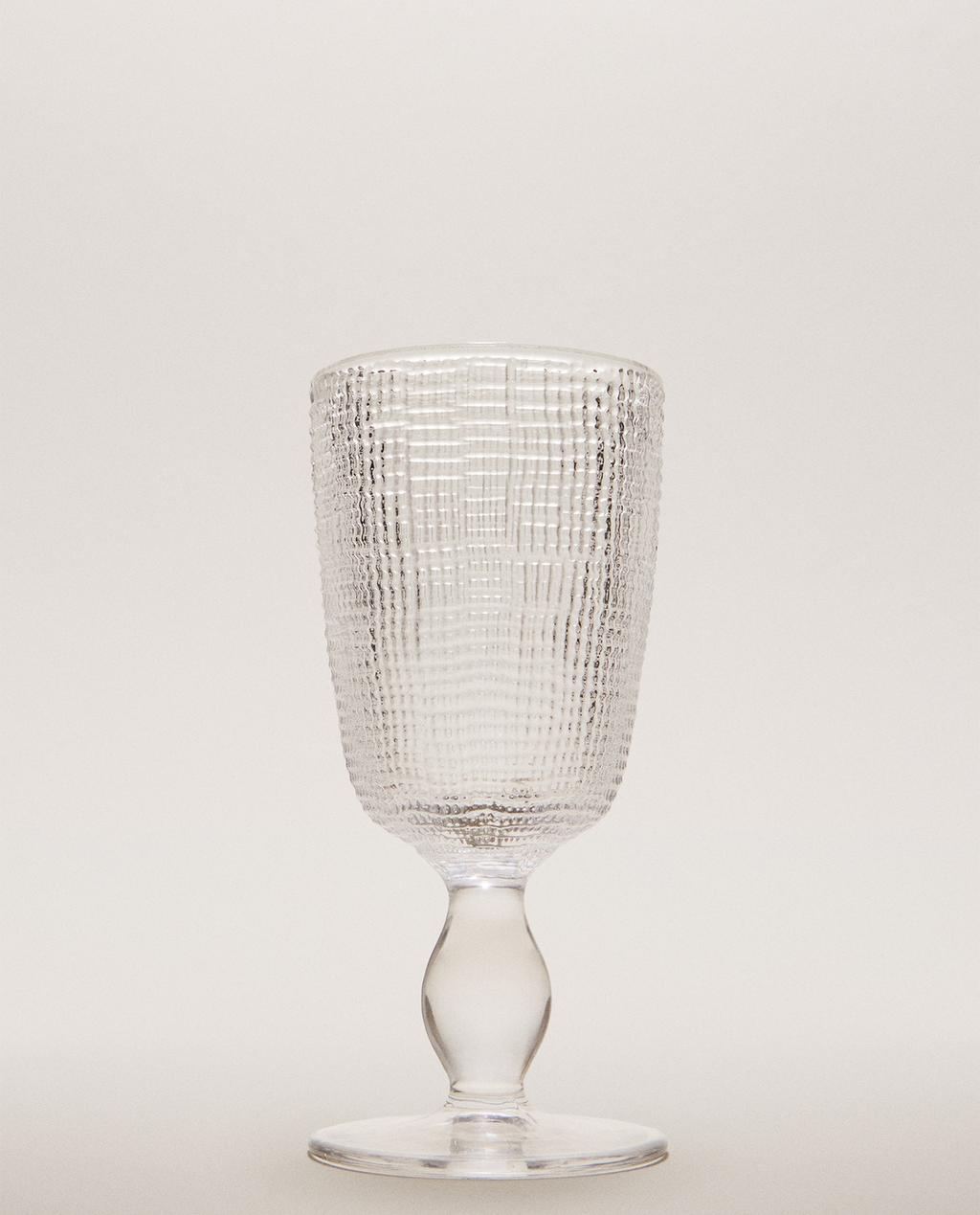 VERRE À VIN RECYCLABLE RELIEF