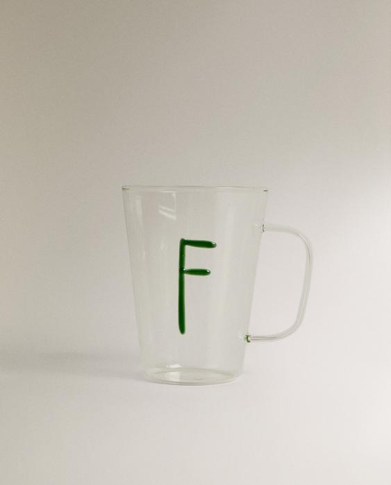 MUG BOROSILICATE INITIALE F MUG BOROSILICATE INITIALE F