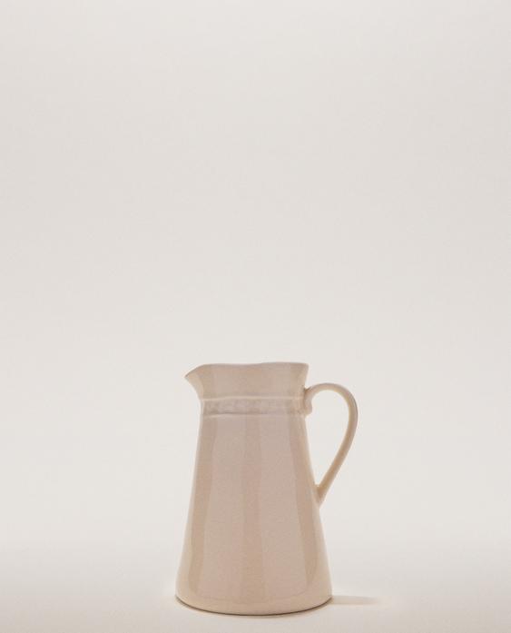 إناء حليب خزف حجري بارز