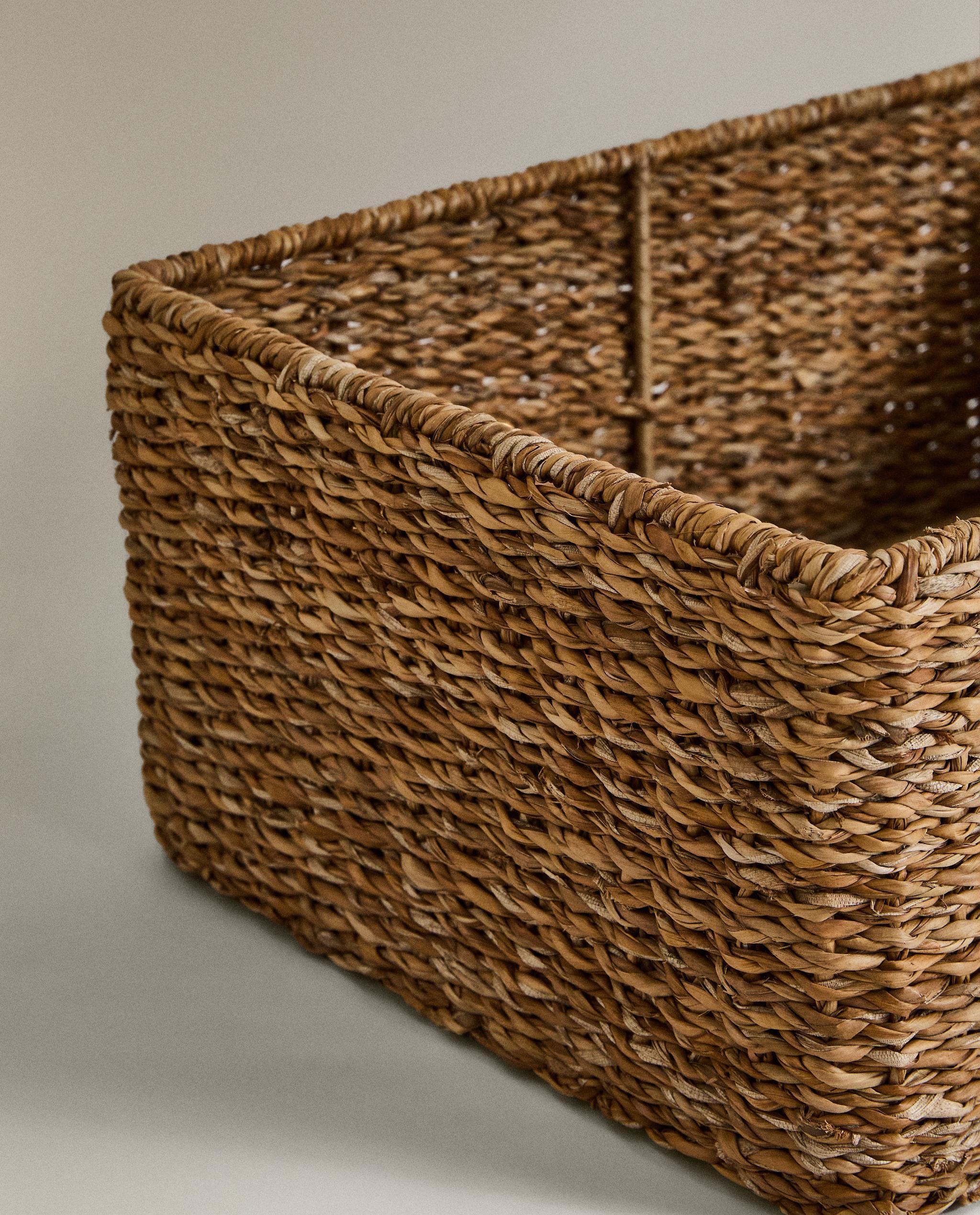 SEAGRASS HAMPER WITH LID