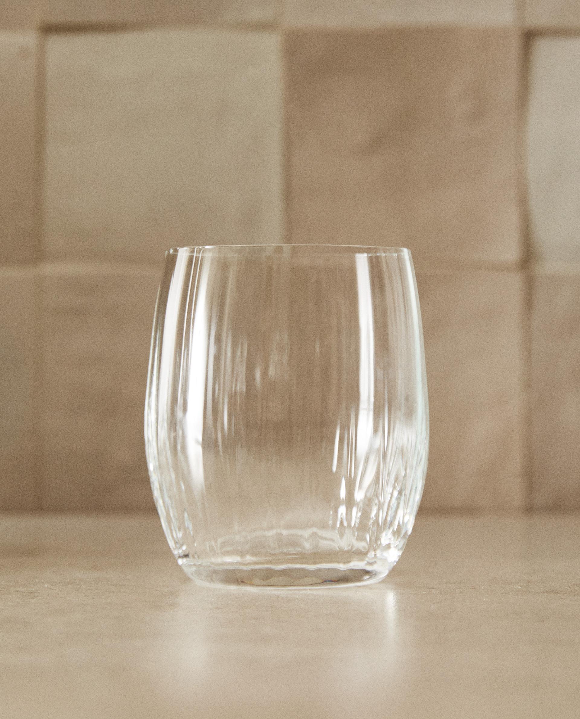 BOHEMIA CRYSTAL TUMBLER WITH LINES