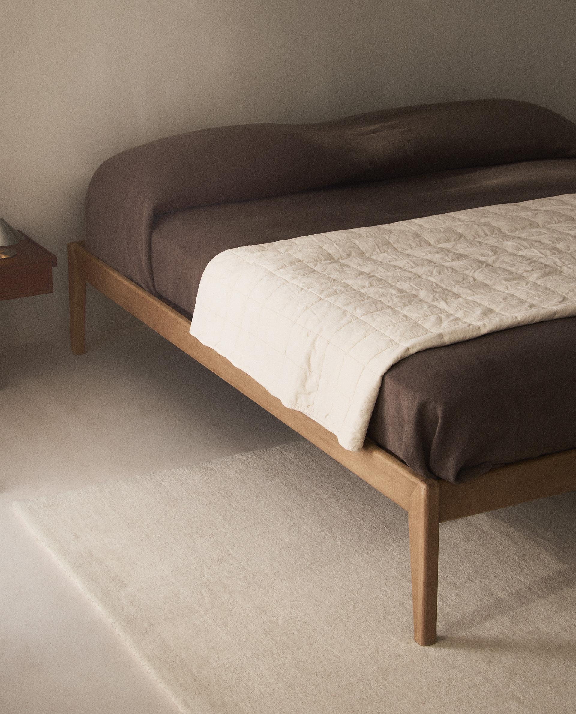 BED FRAME WITH OAK BED FRAME WITH OAK