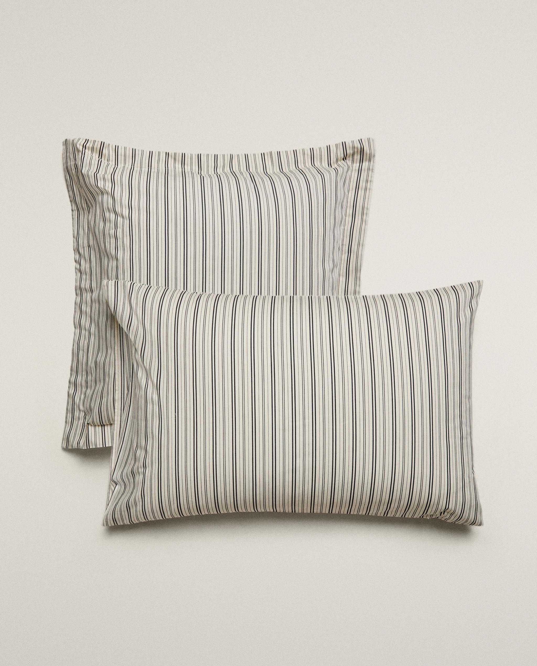 STRIPED PERCALE PILLOWCASE product thumbnail 8