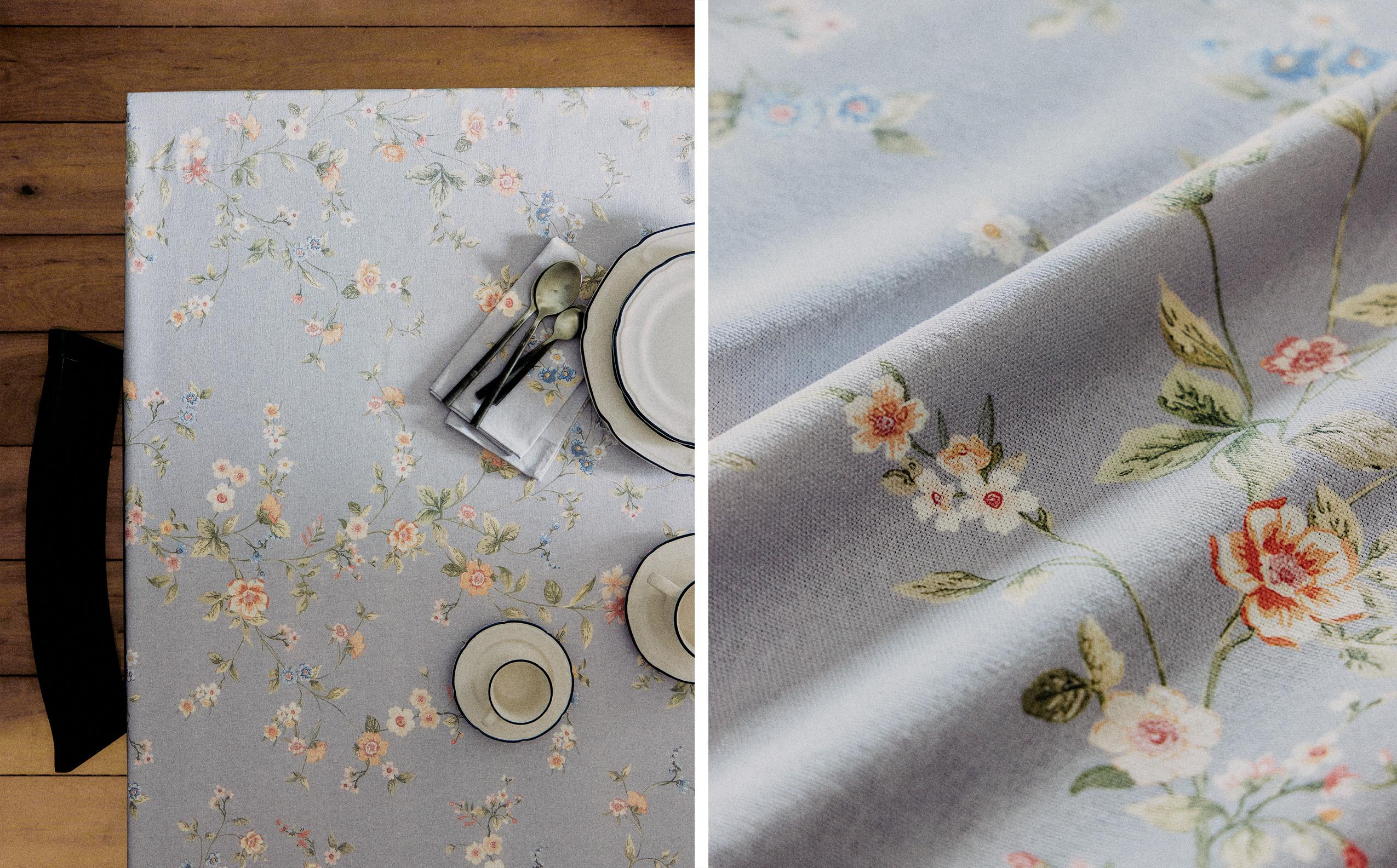 TABLECLOTH WITH SMALL FLORAL PRINT product thumbnail 7