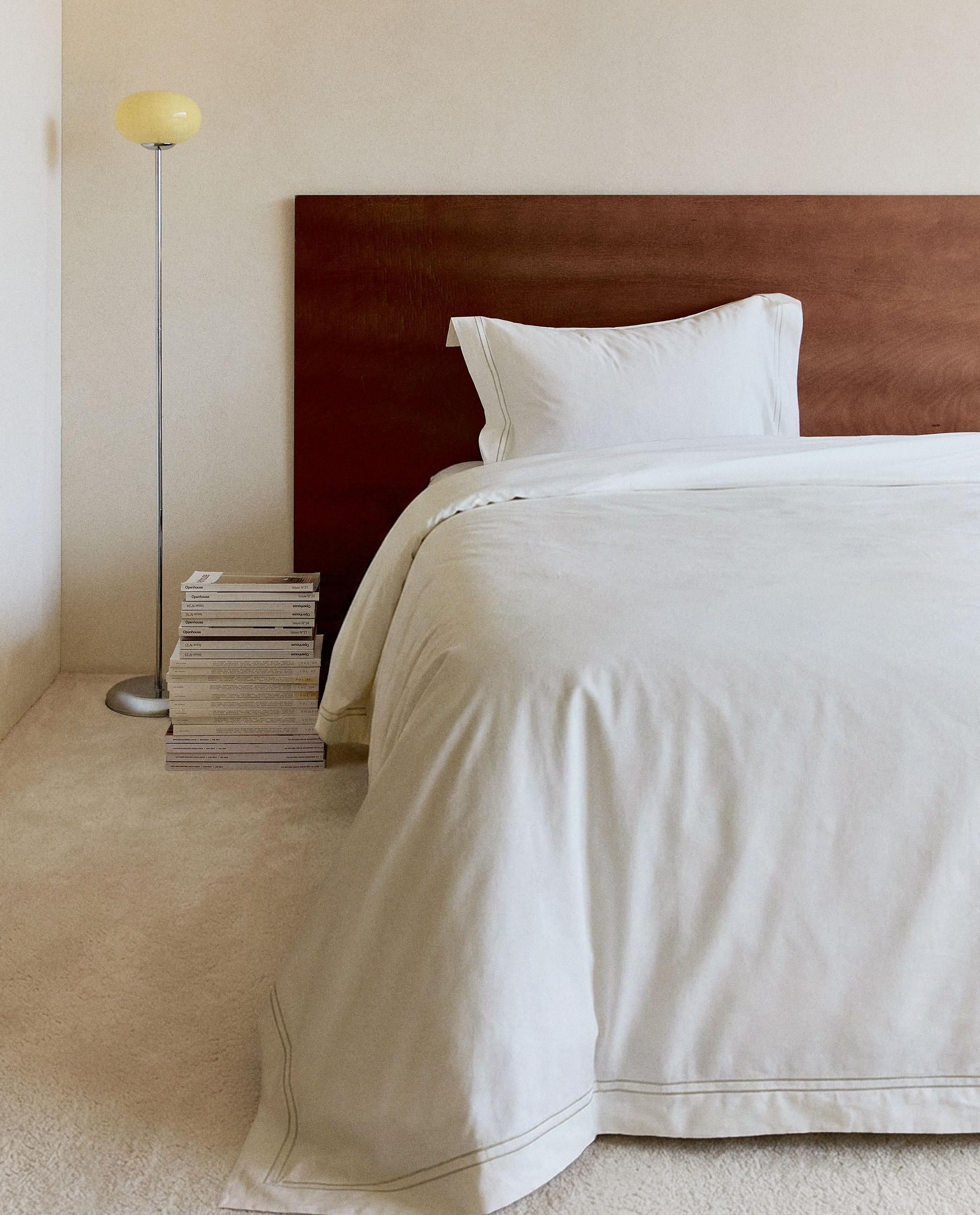 DUVET COVER WITH TWO EMBROIDERED DETAILS product thumbnail 8
