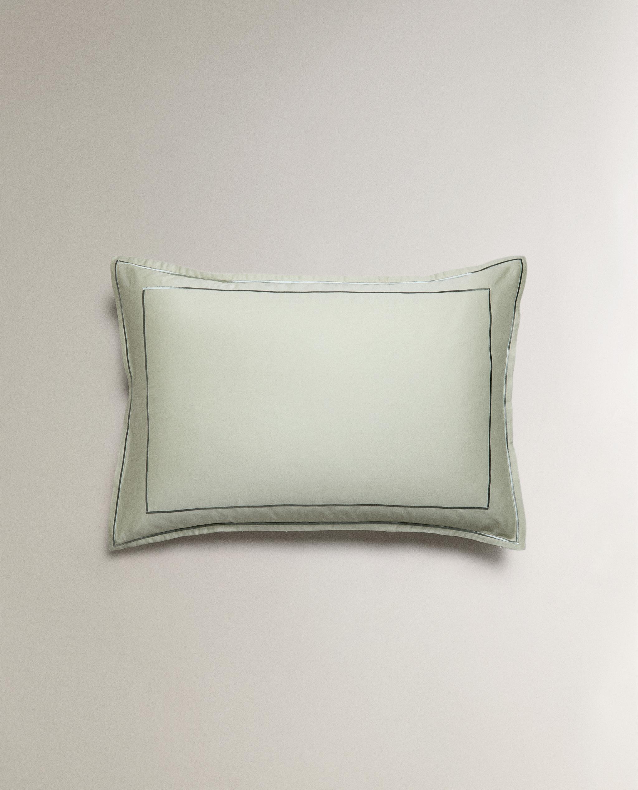 SATEEN PILLOWCASE WITH DOUBLE TRIM product thumbnail 11