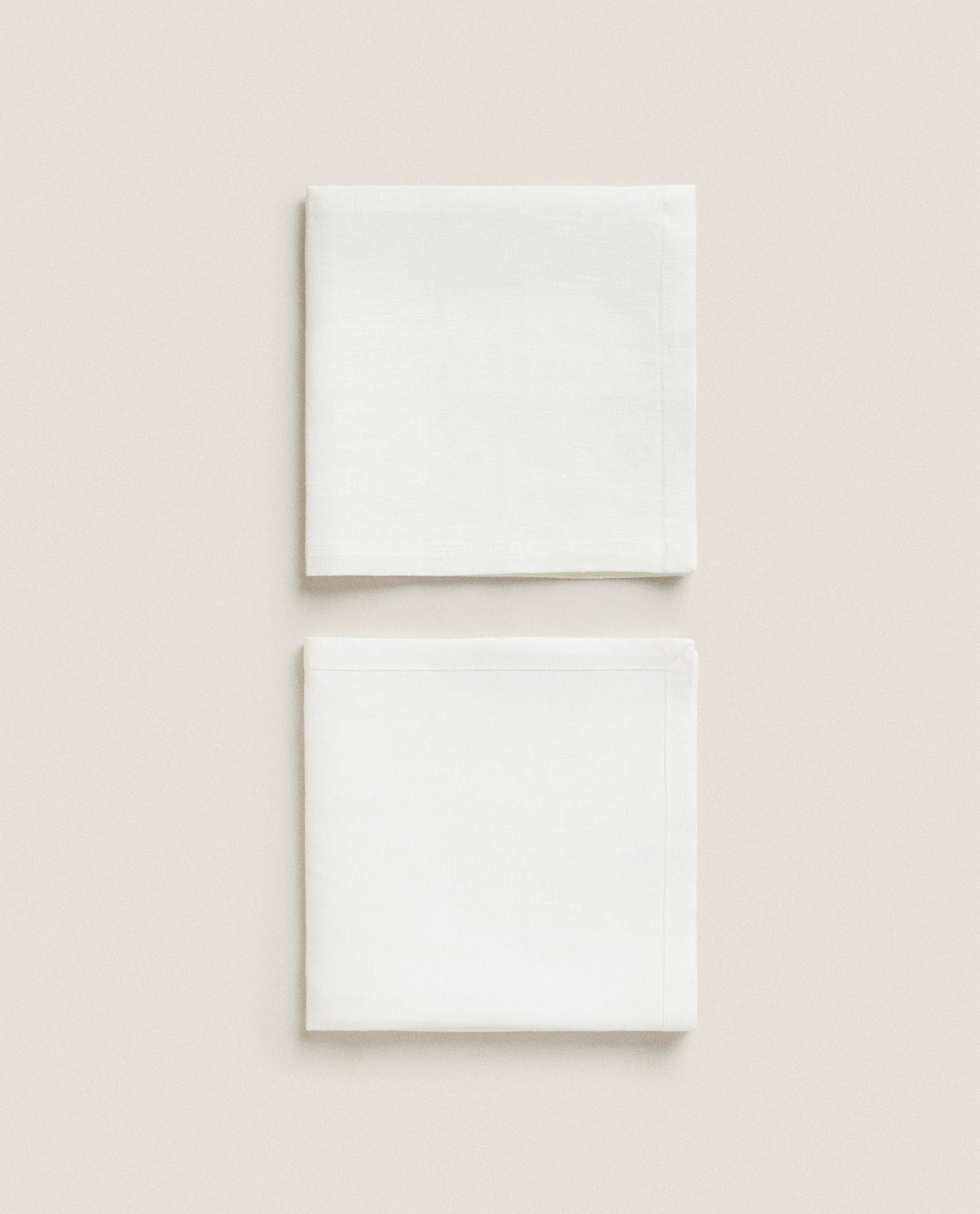 PACK OF PLAIN-COLOURED LINEN NAPKINS product thumbnail 5
