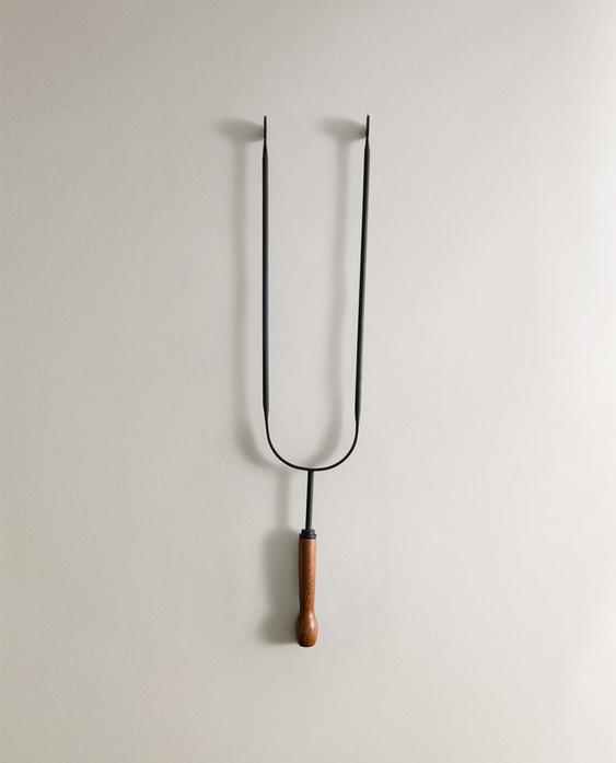 IRON FIREPLACE TONGS