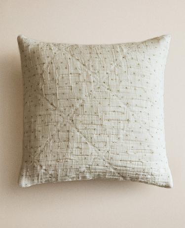 KIDS' CHIFFON FLORAL THROW PILLOW COVER