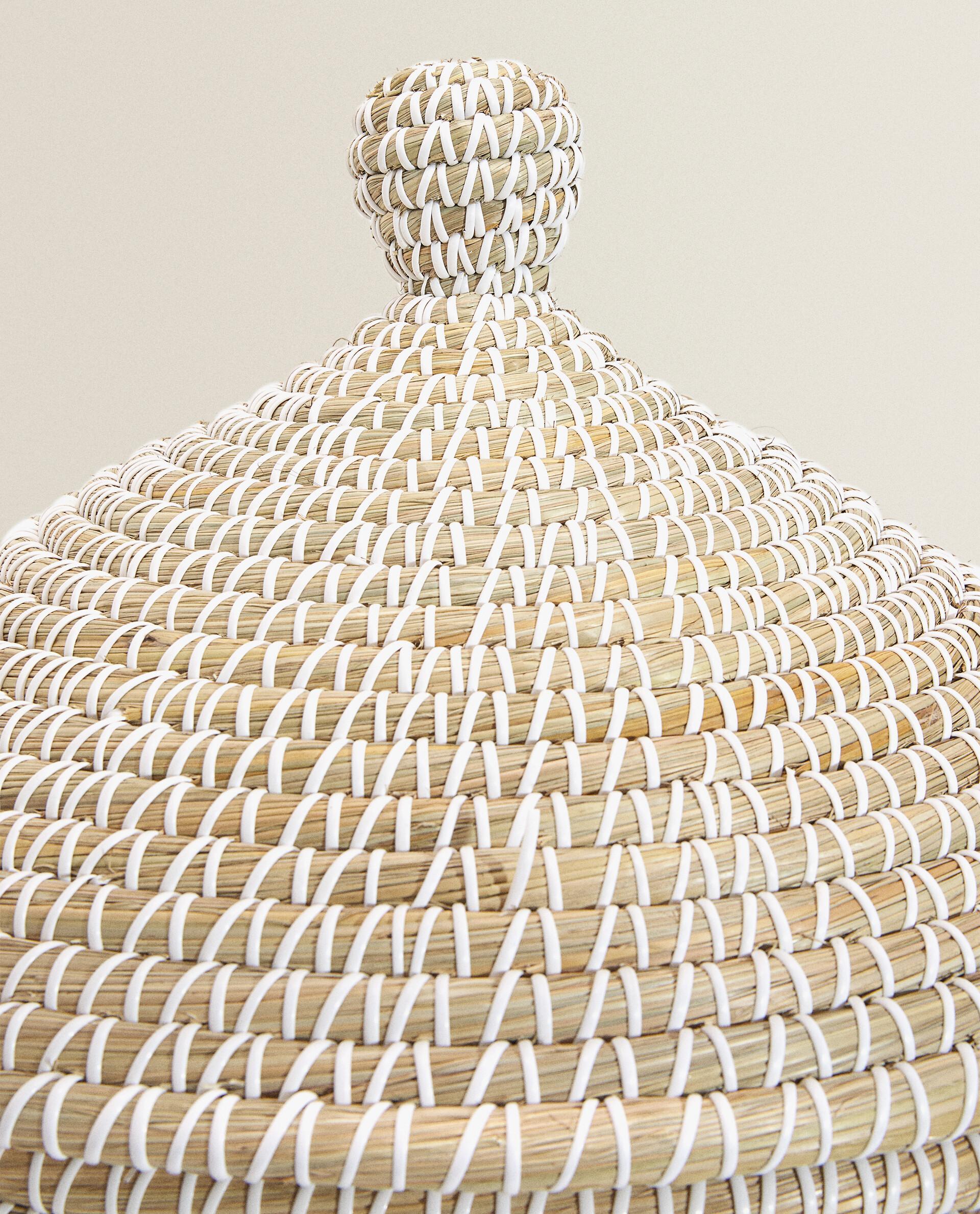 ZARA ザラホーム/蓋付きラウンドバスケット/収納かご/おしゃれ 48380049052-p1.jpg?ts=