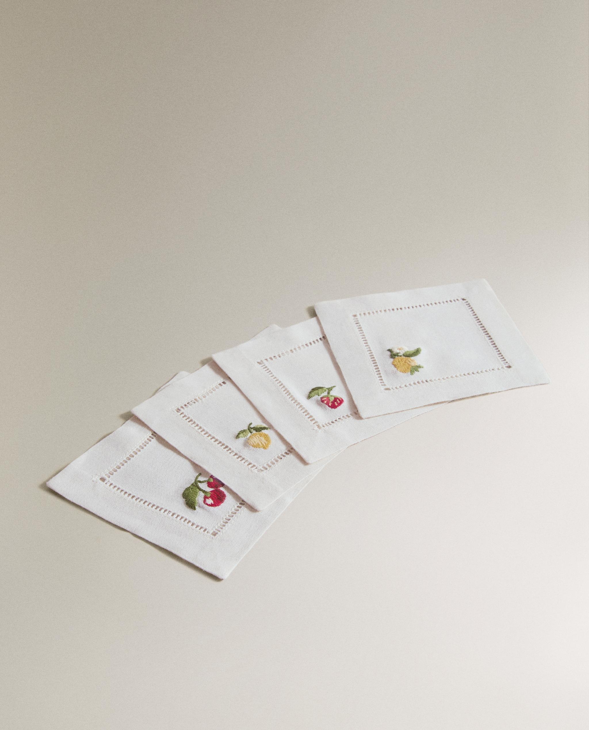 PACK OF FRUIT RAMIE COASTERS (PACK OF 4) product thumbnail 4