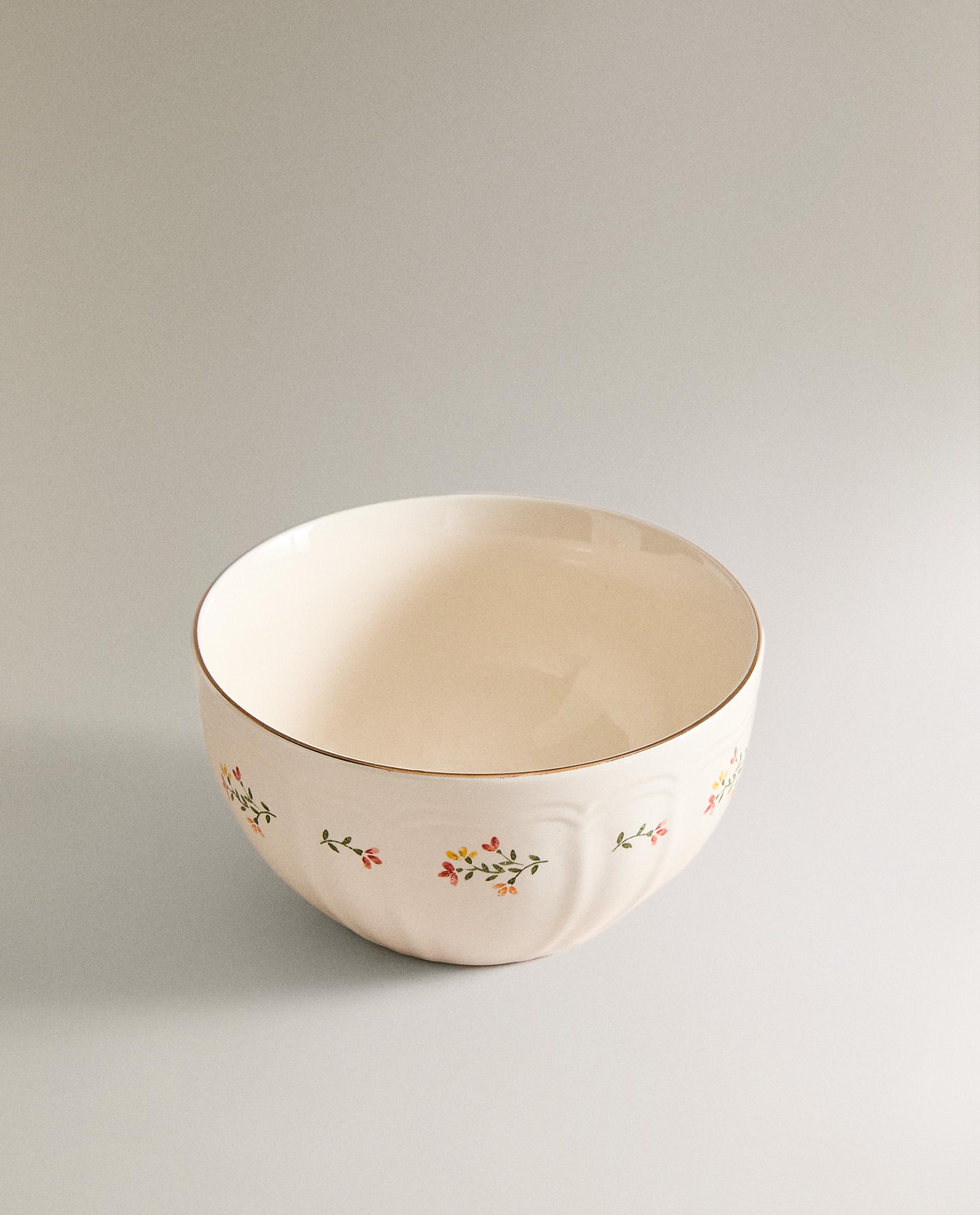 FLORAL PORCELAIN BOWL