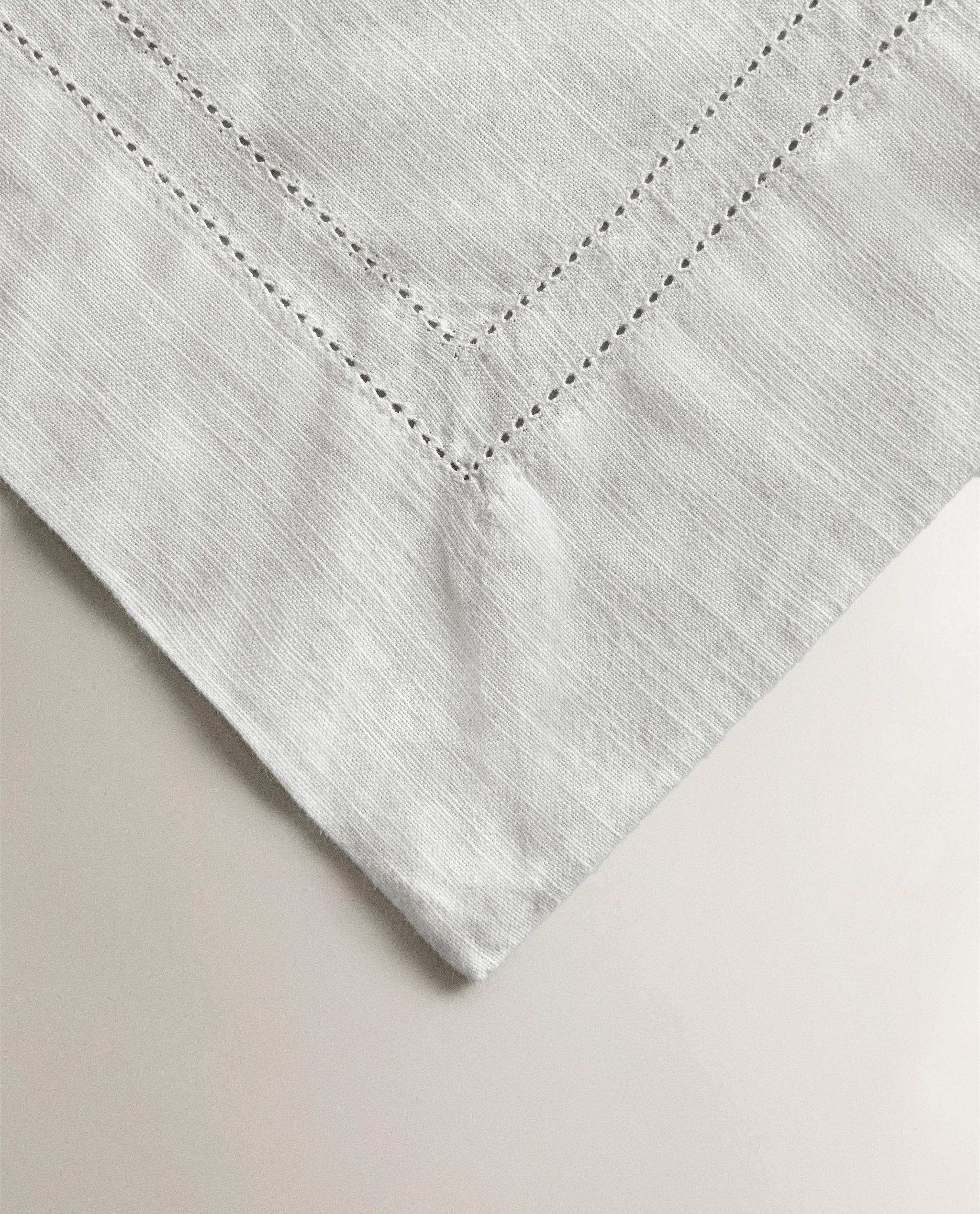 HEMSTITCHED COTTON TABLECLOTH product thumbnail 20