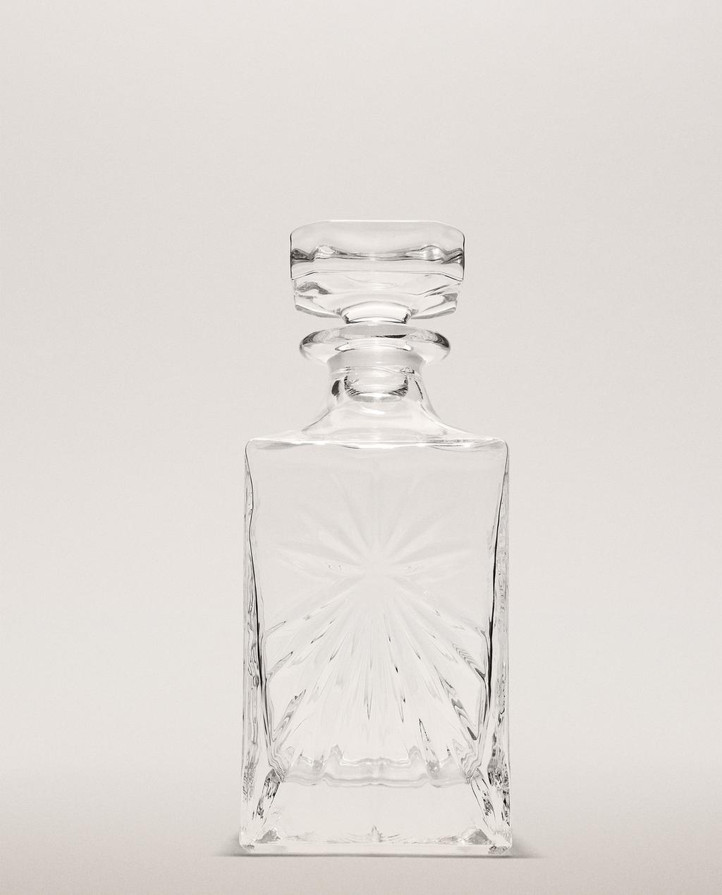 FLASCHE KRISTALLGLAS RELIEF