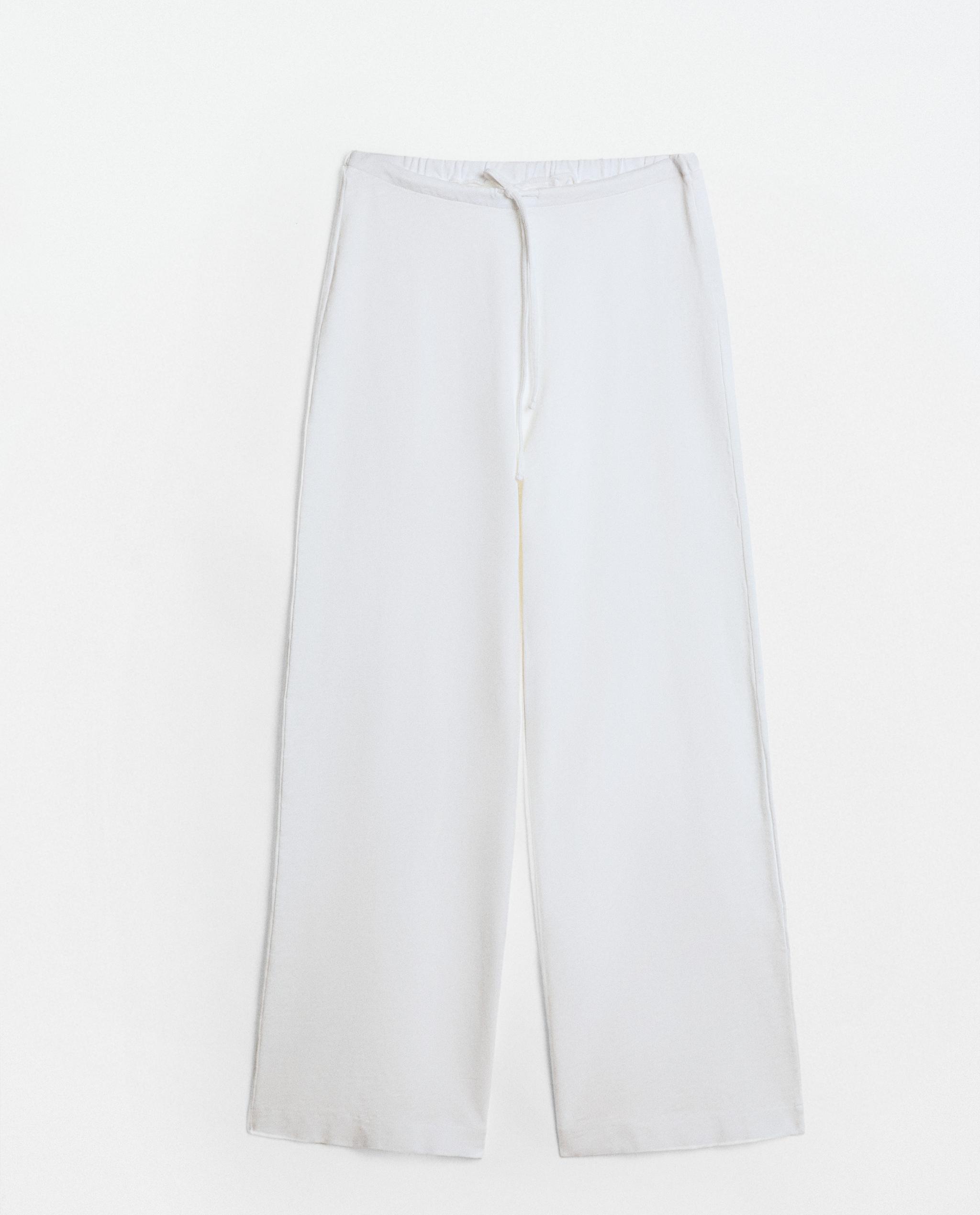 COTTON WIDE-LEG TROUSERS product thumbnail 8