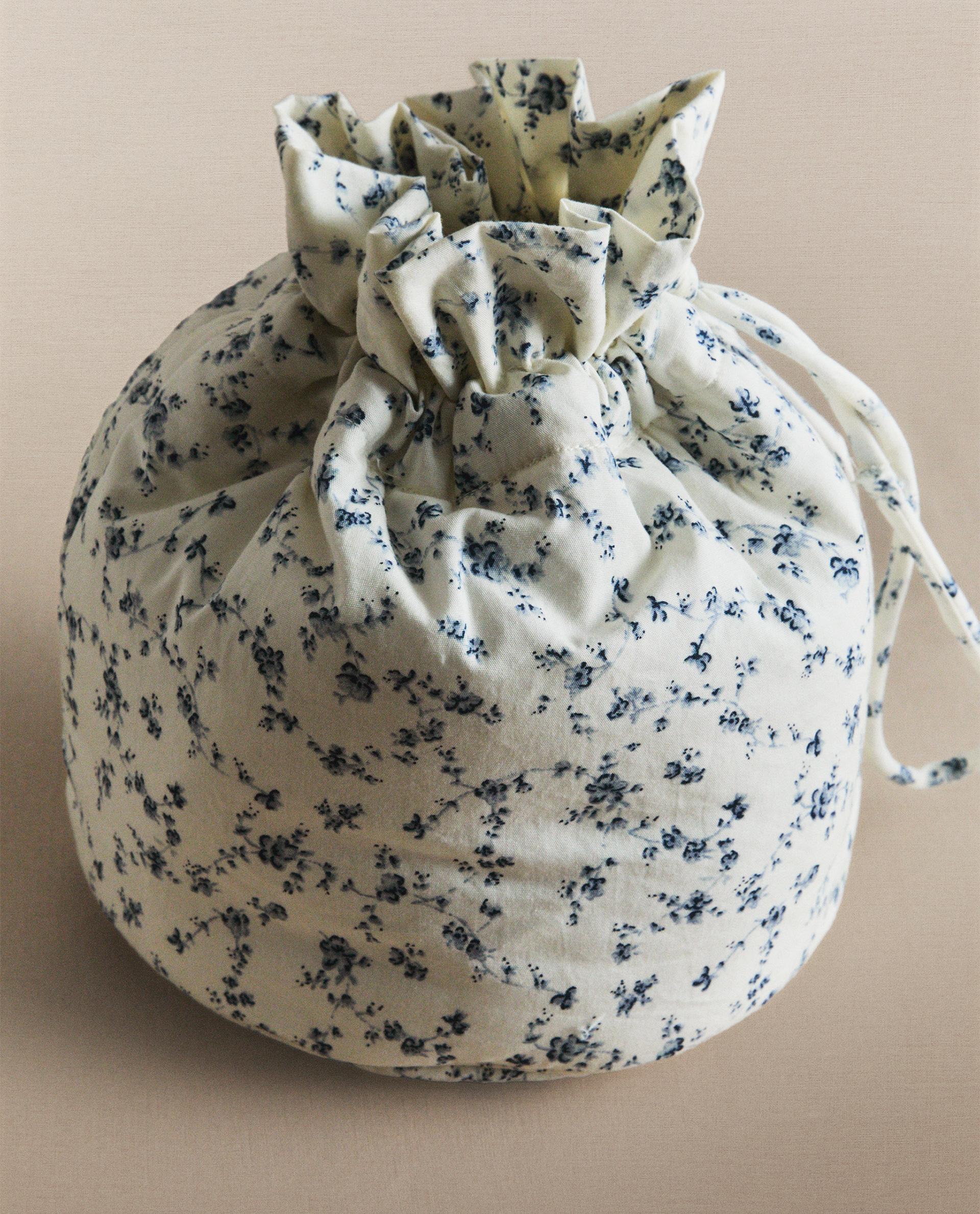 BLUE FLORAL BABY BUCKET BAG BLUE FLORAL BABY BUCKET BAG