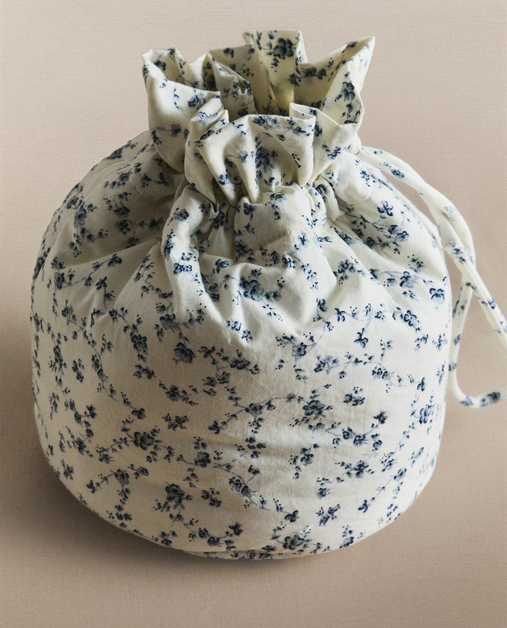 SAC BOURSE BÉBÉ FLEUR BLEUE SAC BOURSE BÉBÉ FLEUR BLEUE