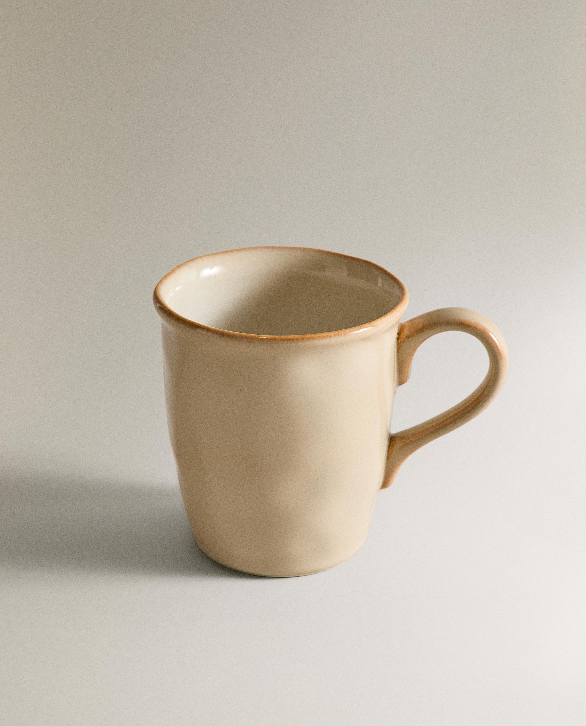 STONEWARE MUG WITH IRREGULAR EDGE product thumbnail 7
