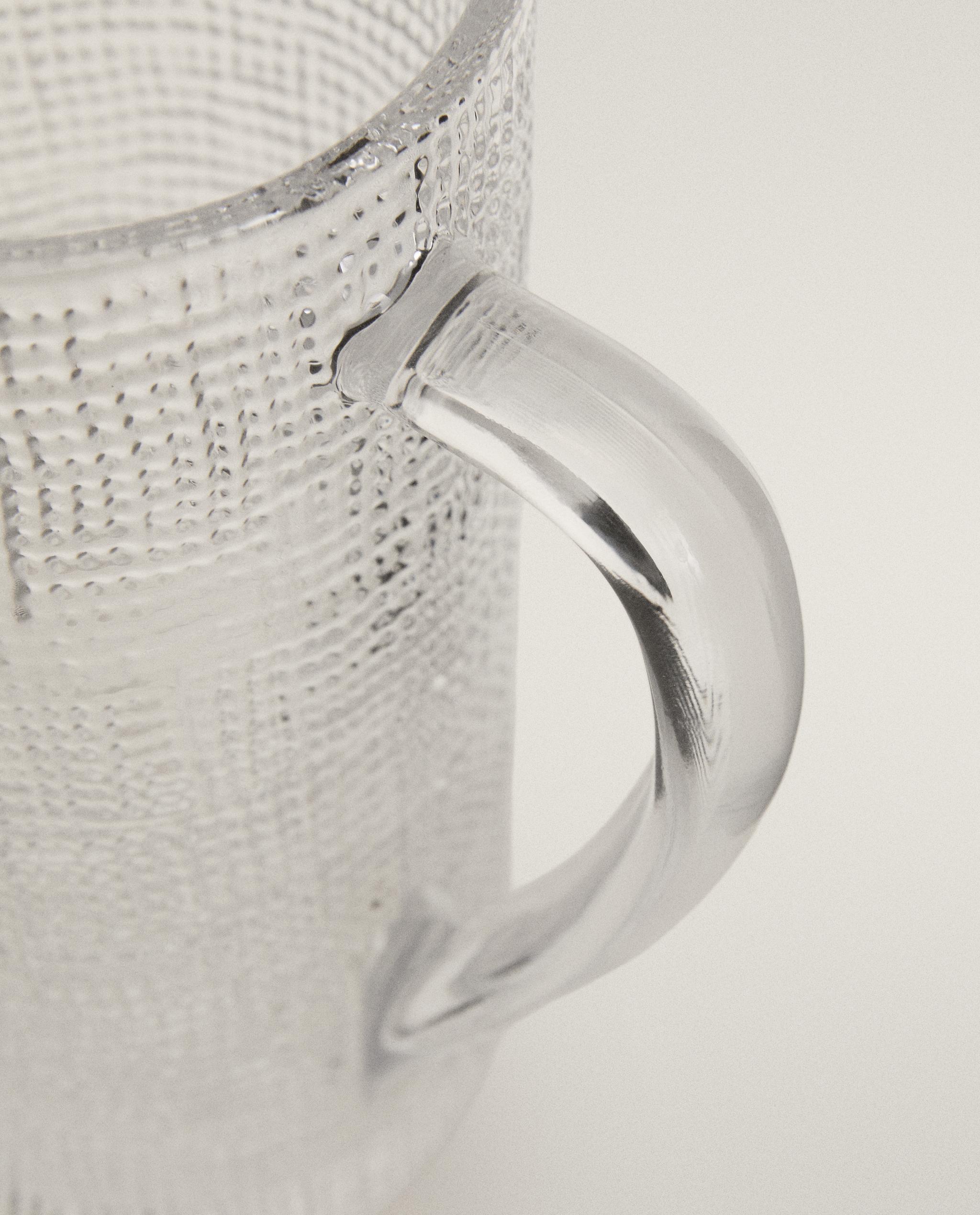RAISED DESIGN GLASS JUG product thumbnail 4