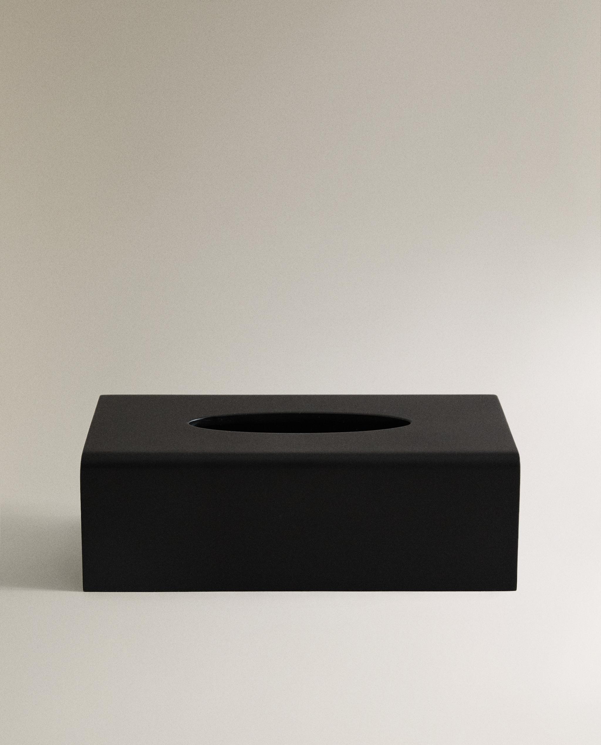 BLACK RESIN TISSUE BOX product thumbnail 6