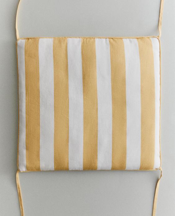 STRIPED ARMCHAIR BACK CUSHION