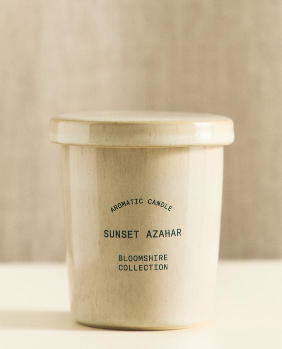 (170 G) SUNSET ORANGE BLOSSOM SCENTED CANDLE