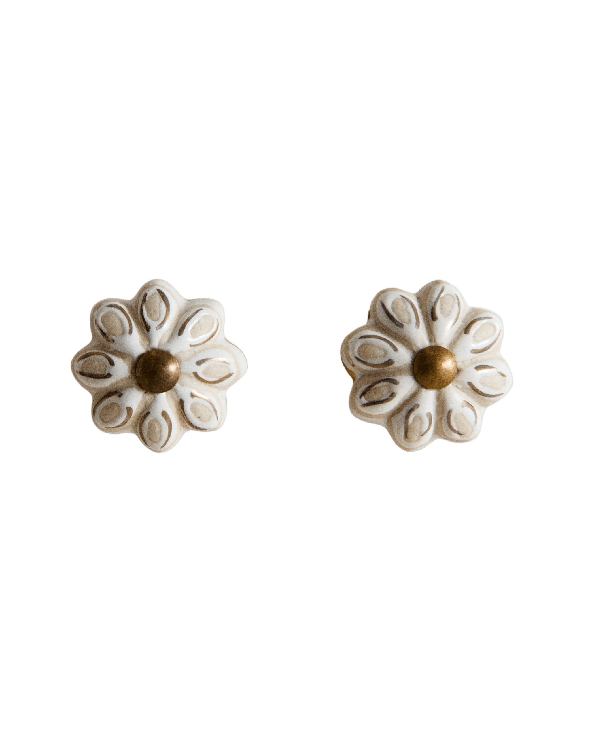 PACK OF CERAMIC FLOWER DOOR KNOBS (PACK OF 2) product thumbnail 2