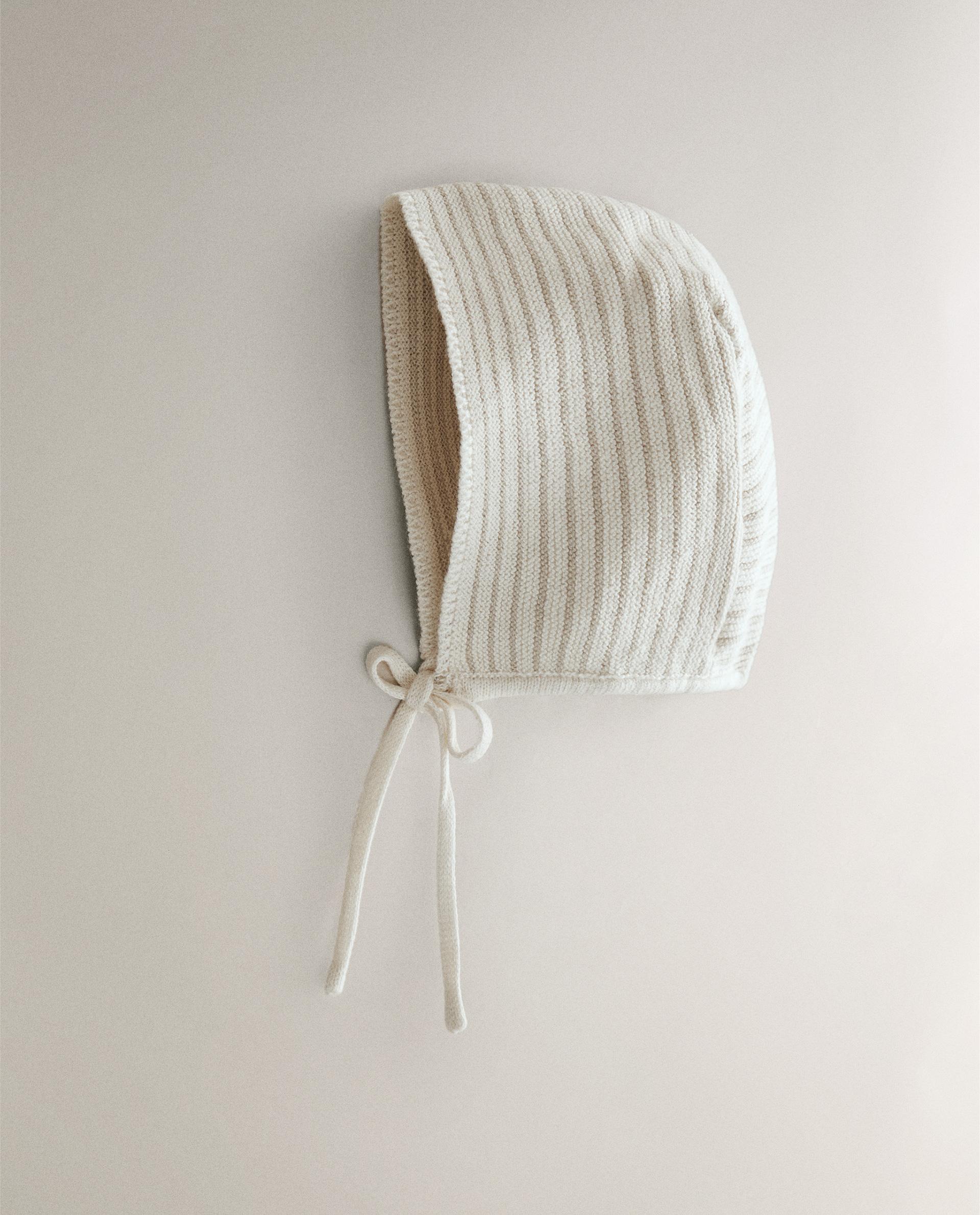 帽子 THE BARNNET ivory enfant knit bonnet Briar Baby IVORY POM BONNET | Baby Style LAB