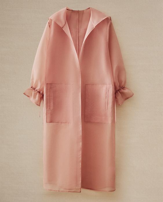 SEMI-SHEER ORGANZA PARKA