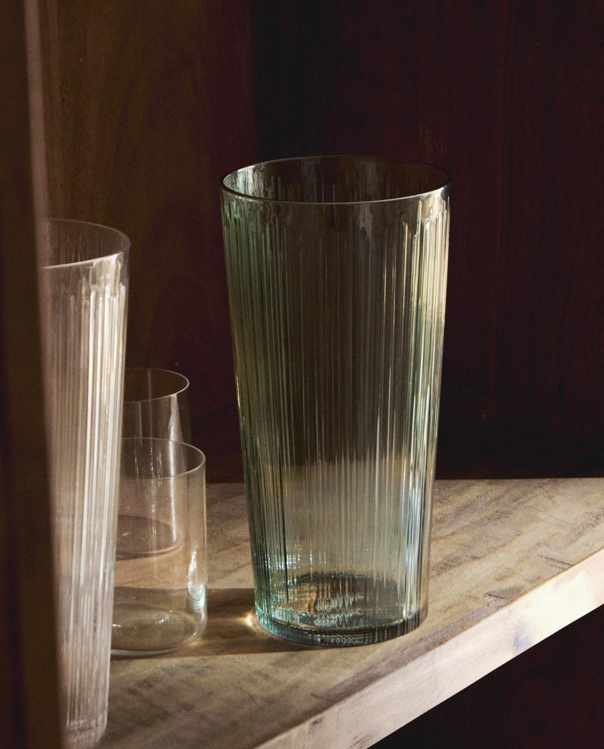 DECORATIVE TALL GLASS VASE product thumbnail 13