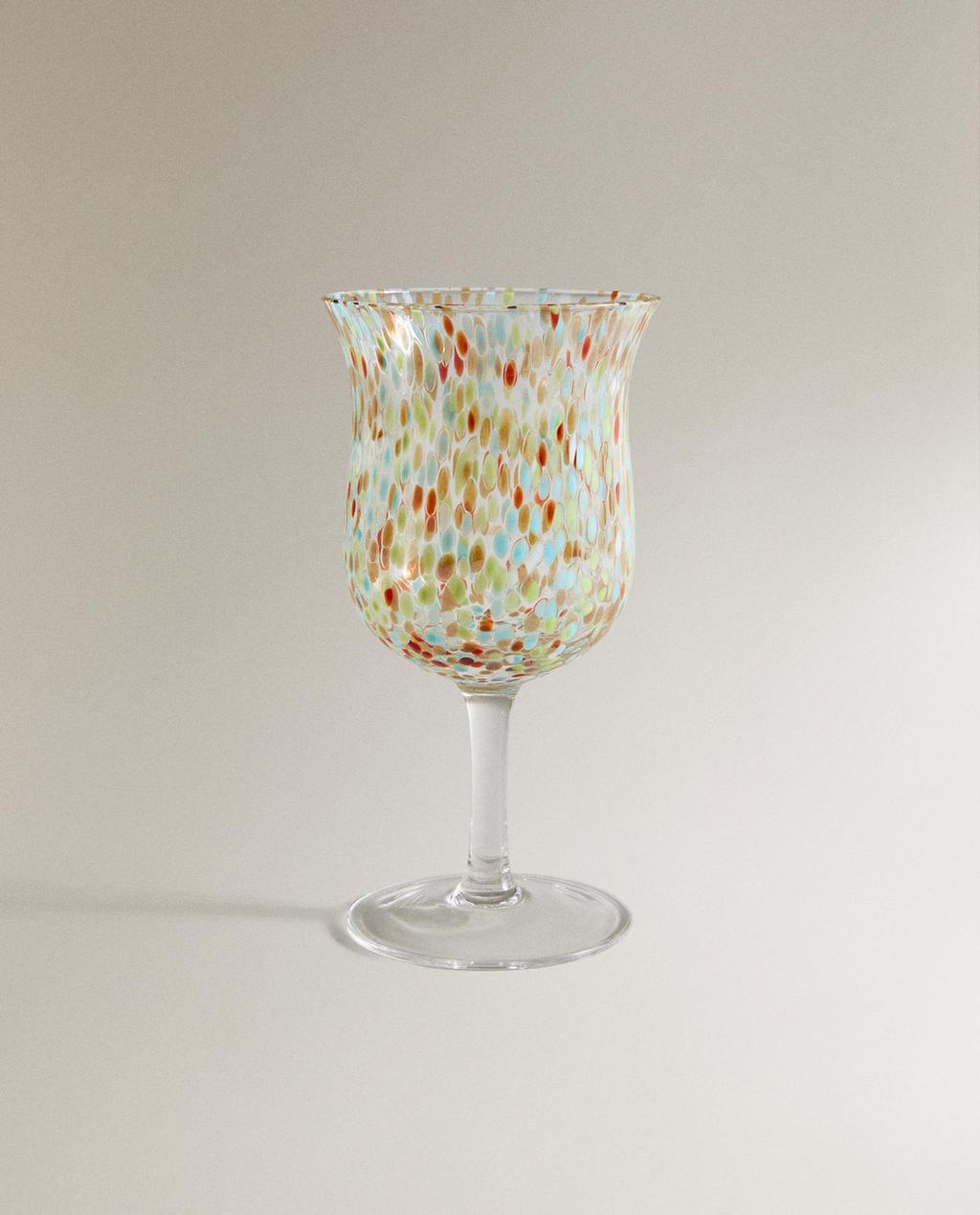 멀티컬러 유리잔