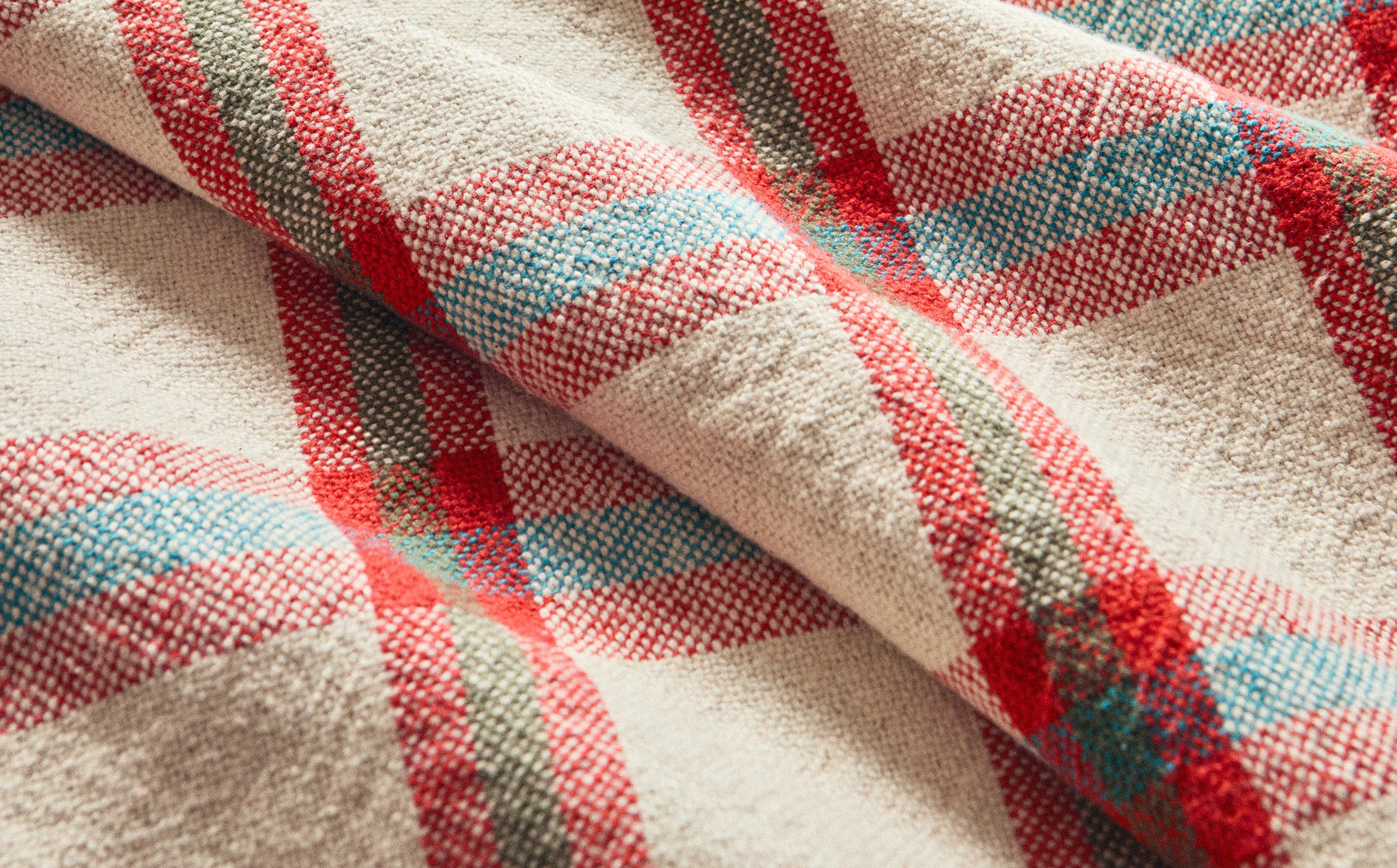 COARSE COTTON CHECK TABLECLOTH