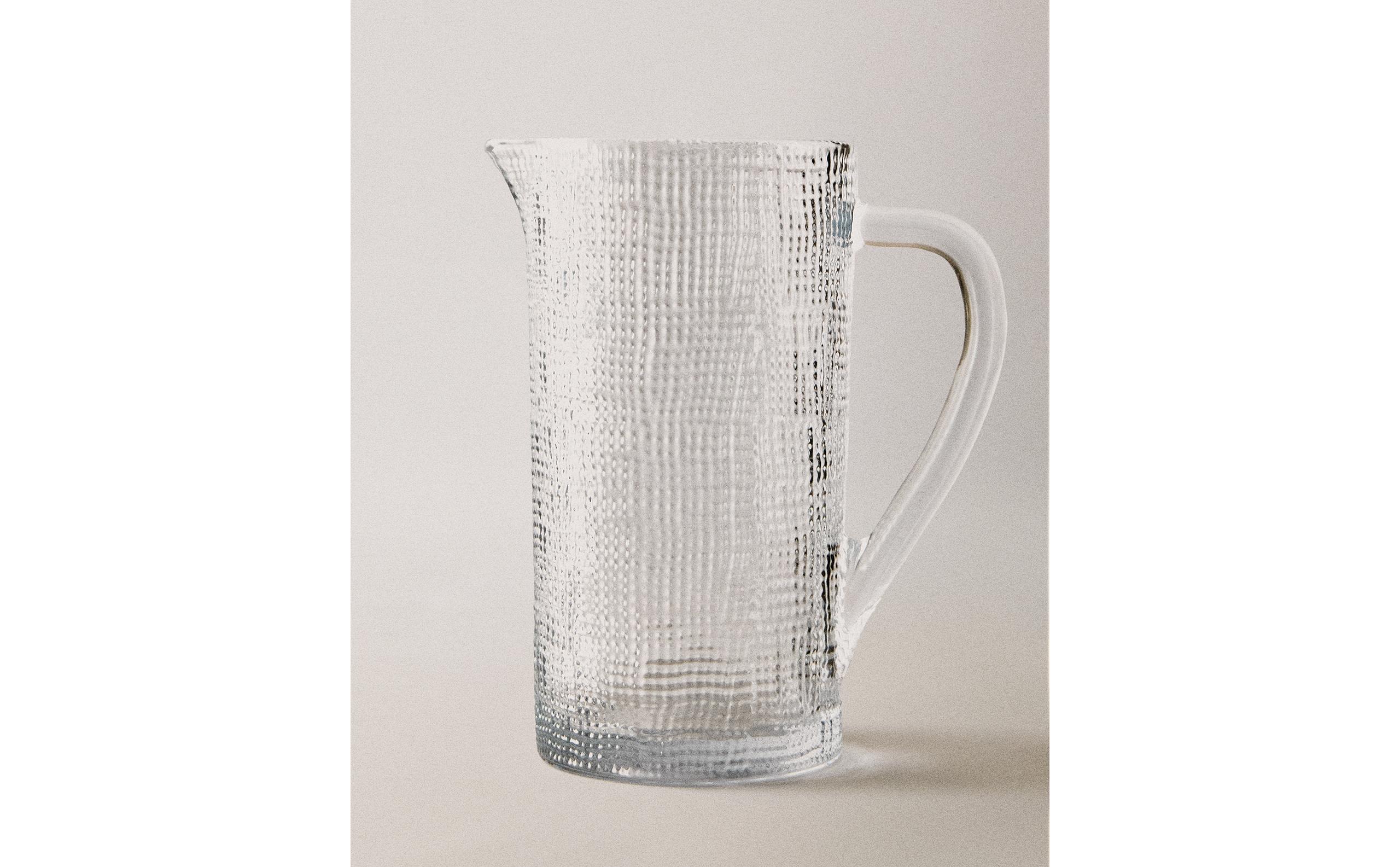 RAISED DESIGN GLASS JUG product thumbnail 6